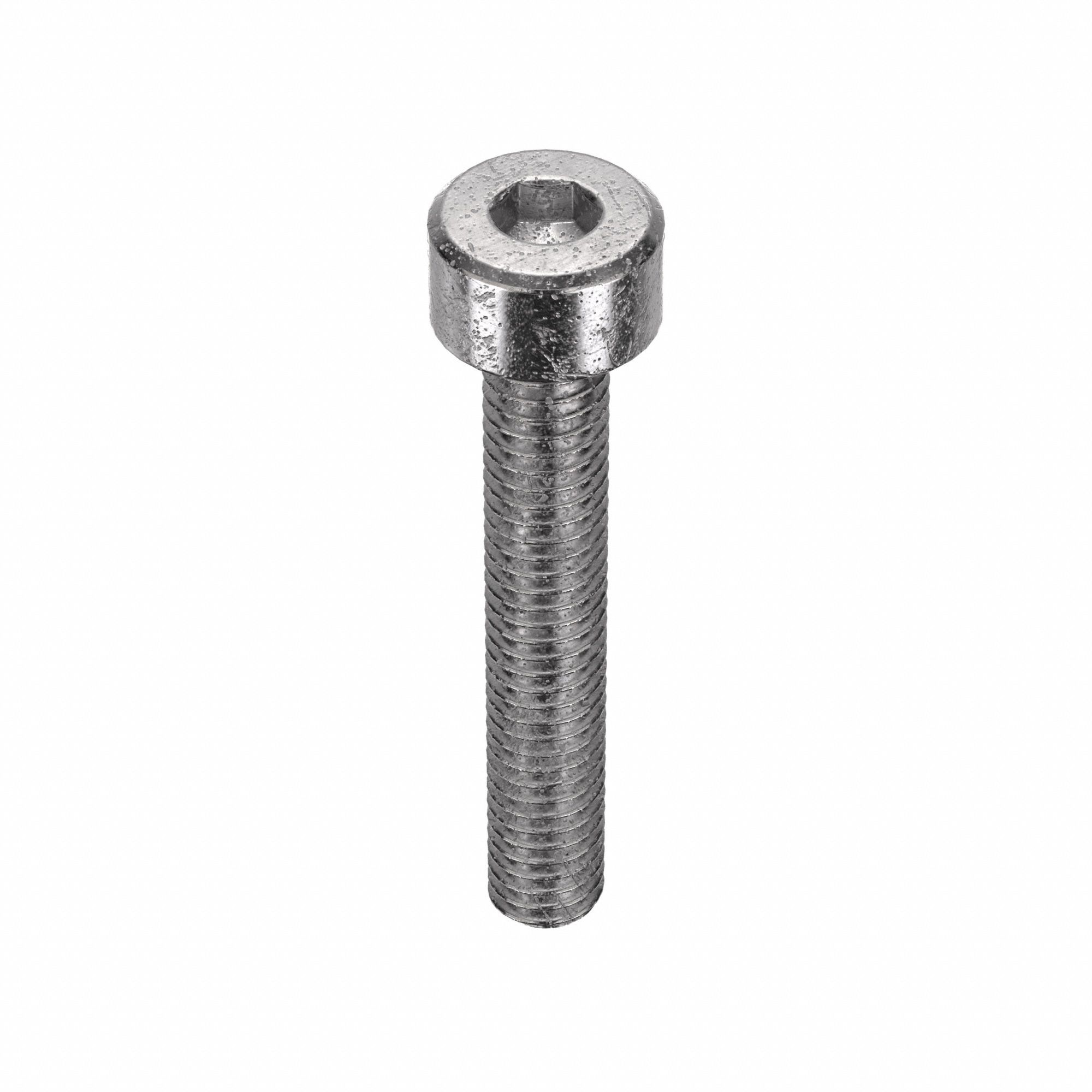 Socket Head Cap Screw: M4x0.70 Thread Size, 25 mm Lg, Std, Plain, Stainless Steel, 18-8, 50 PK