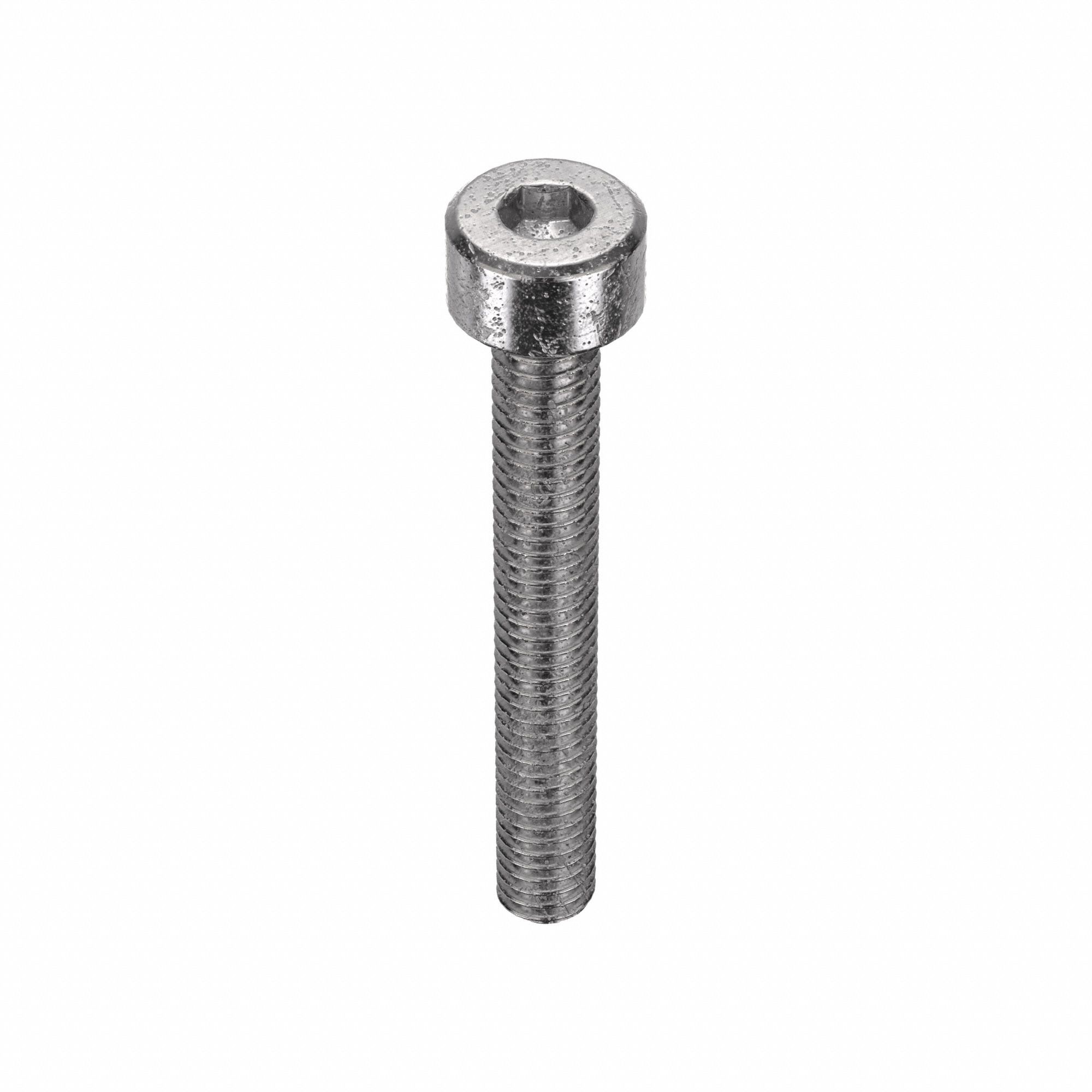 Socket Head Cap Screw: M4x0.70 Thread Size, 30 mm Lg, Std, Plain, Stainless Steel, 18-8, 50 PK