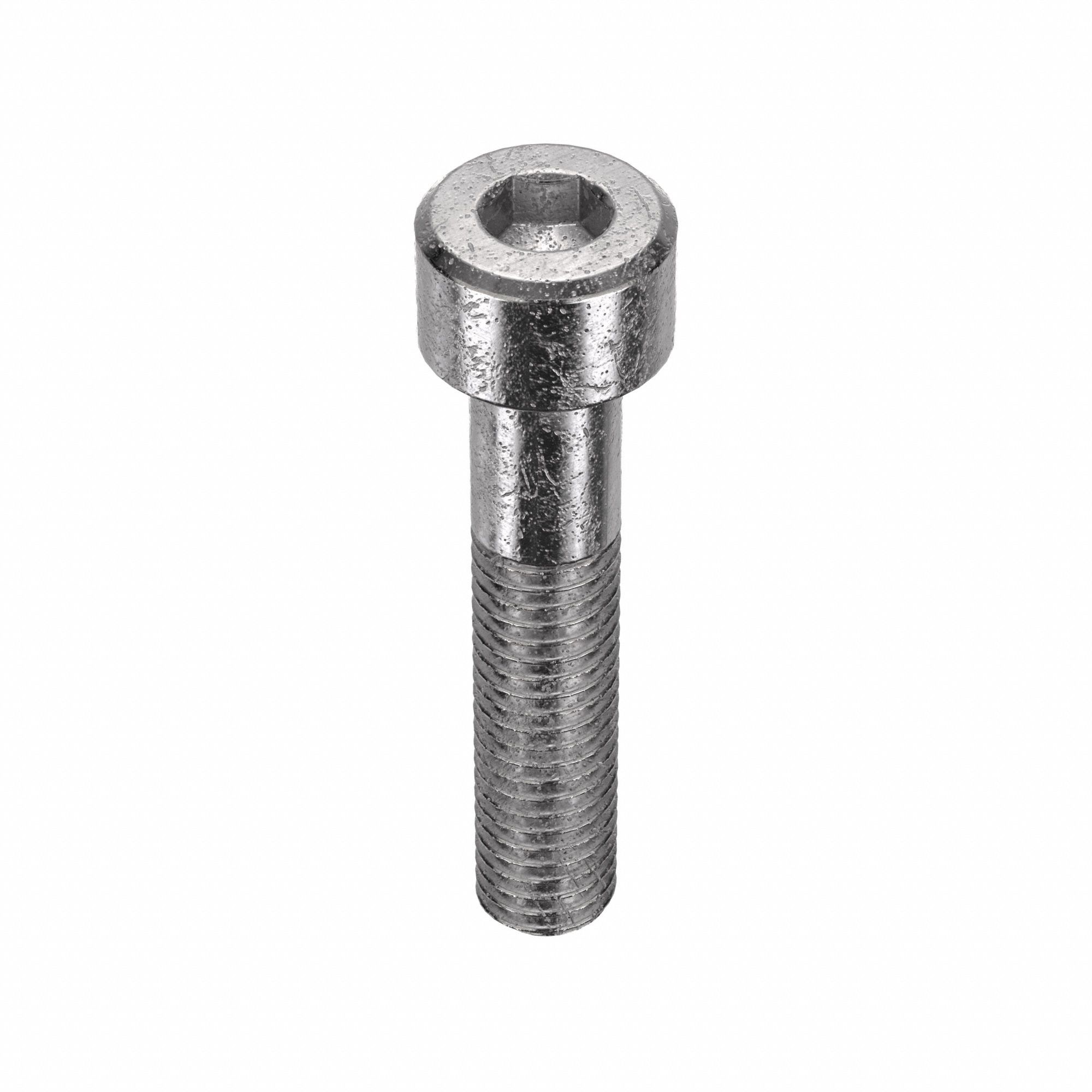 VIS À SIX PANS CREUX,M8-1,25,40MM LO,STANDARD,LISSE,INOX 18-8,50PQ