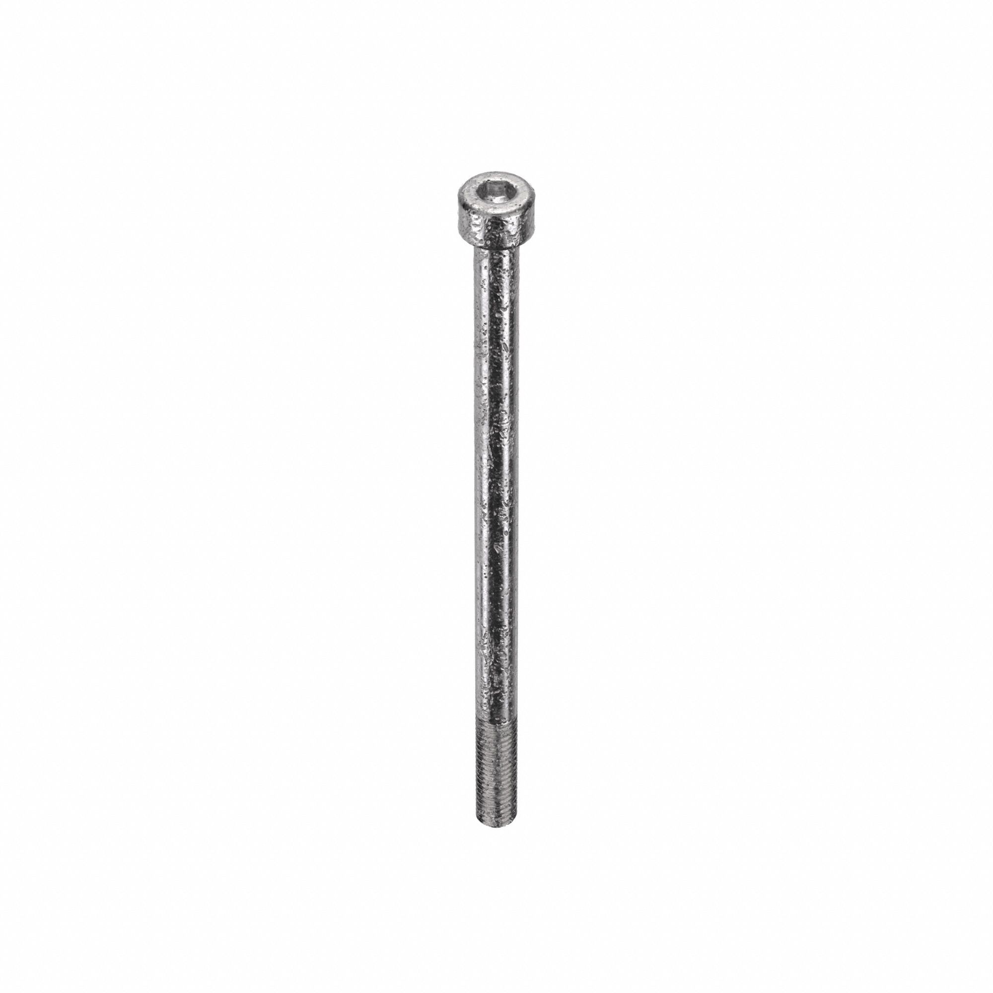 Socket Head Cap Screw: M8x1.25 Thread Size, 140 mm Lg, Std, Plain, Stainless Steel, 18-8, 10 PK