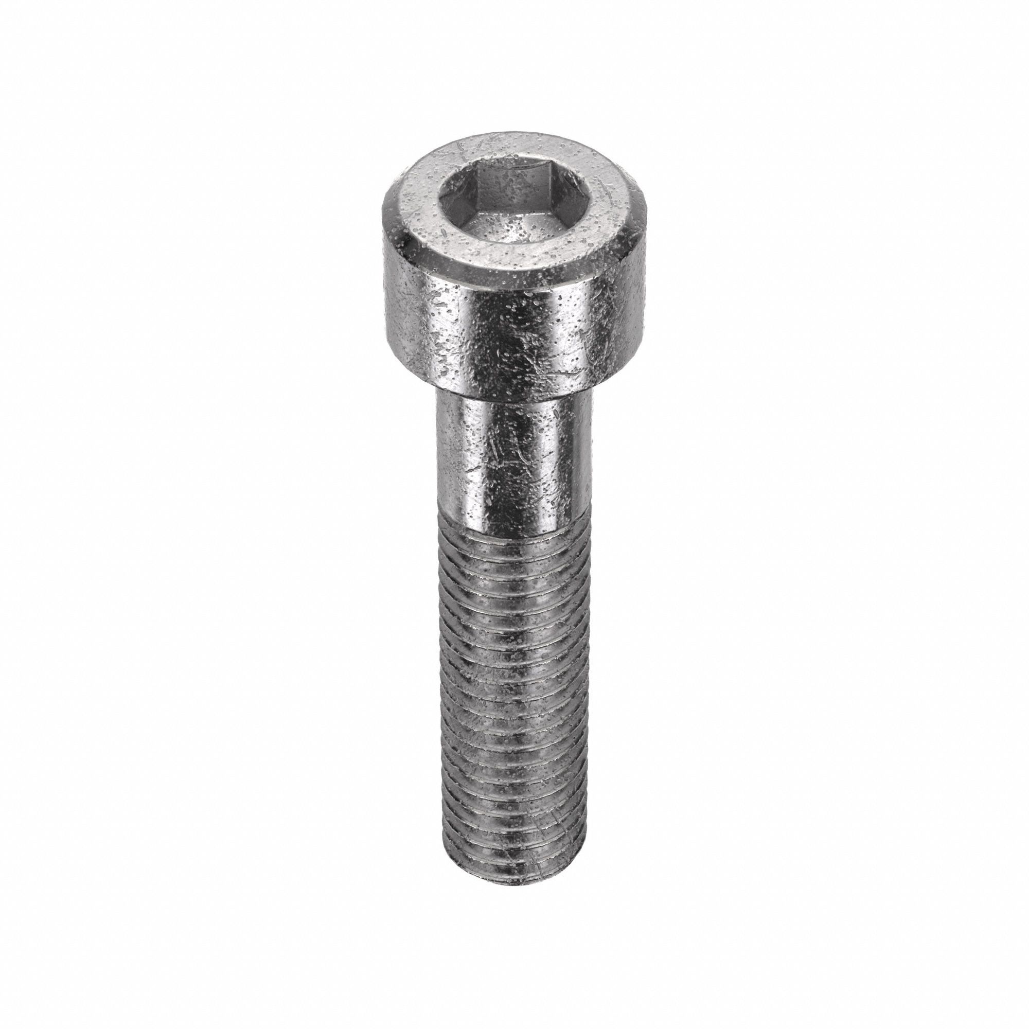 Socket Head Cap Screw: M10x1.50 Thread Size, 45 mm Lg, Std, Plain, Stainless Steel, 18-8, 25 PK