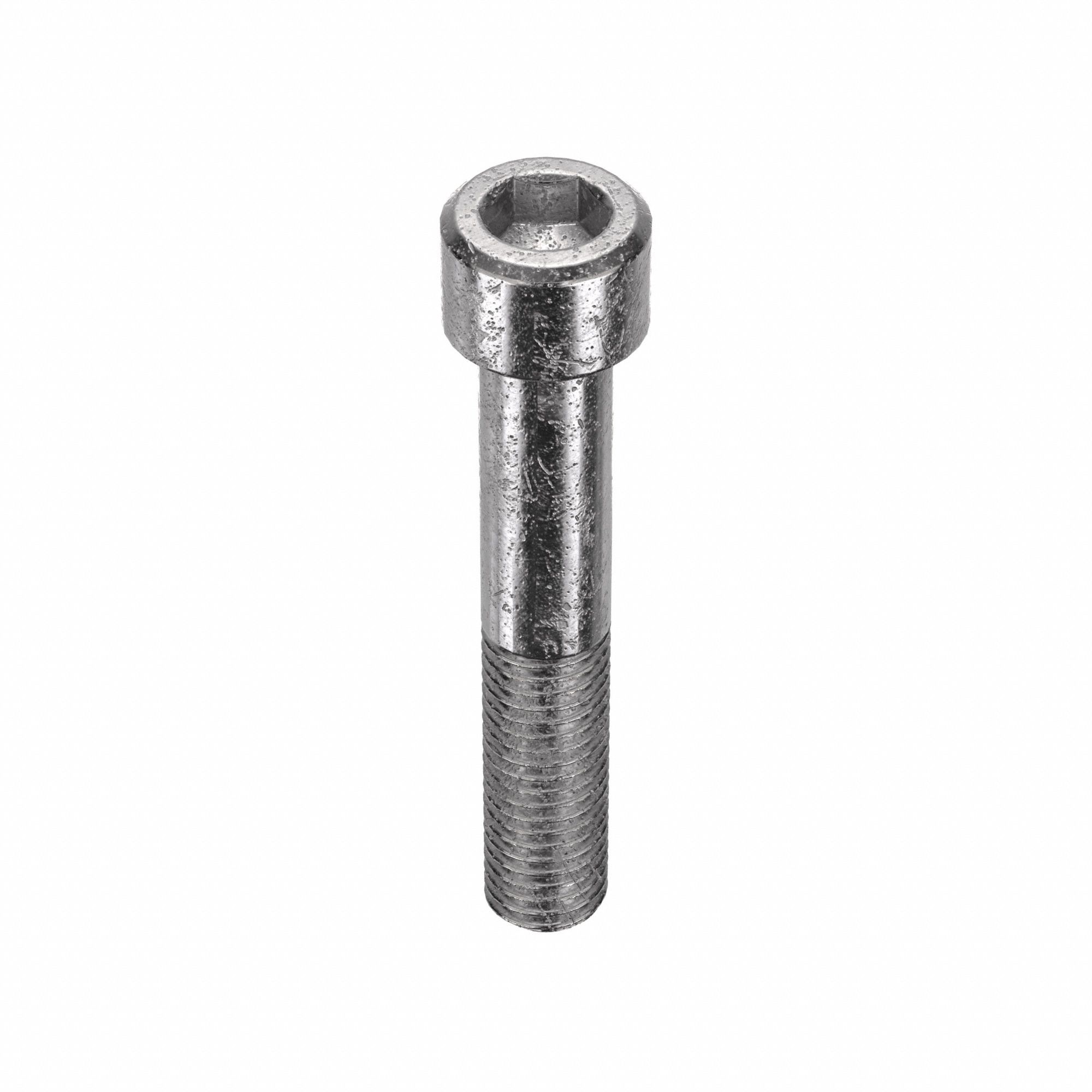 Socket Head Cap Screw: M12x1.75 Thread Size, 70 mm Lg, Std, Plain, Stainless Steel, 18-8, 10 PK
