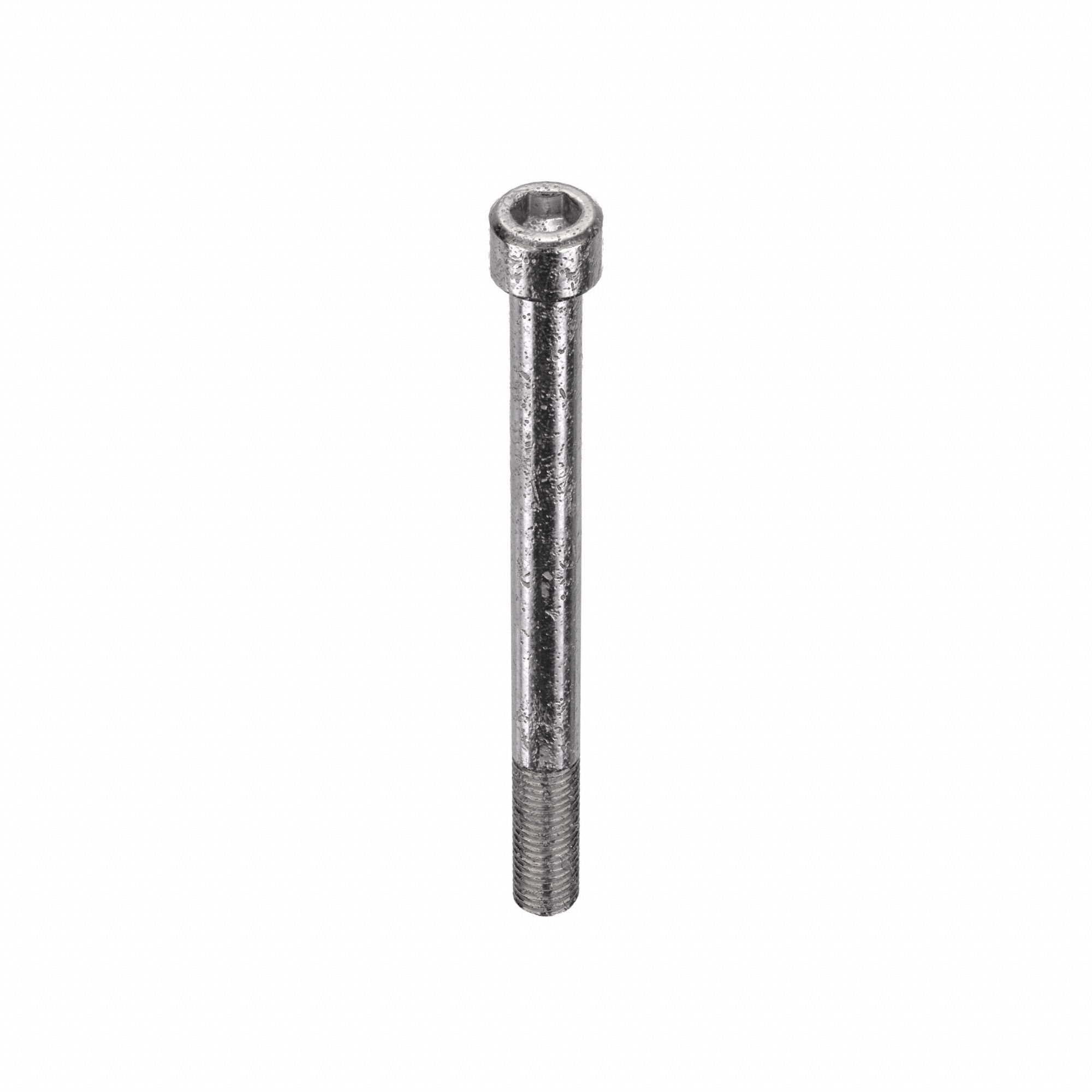 Socket Head Cap Screw: M12x1.75 Thread Size, 140 mm Lg, Std, Plain, Stainless Steel, 18-8, 10 PK