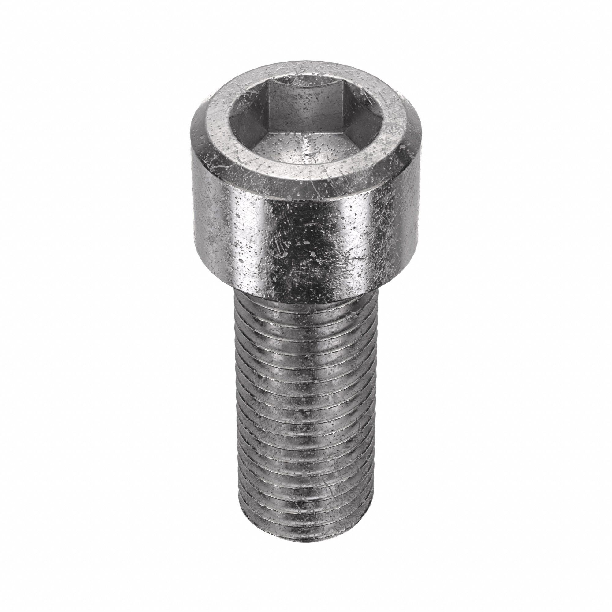 Socket Head Cap Screw: M16x2.00 Thread Size, 40 mm Lg, Std, Plain, Stainless Steel, 18-8, 10 PK