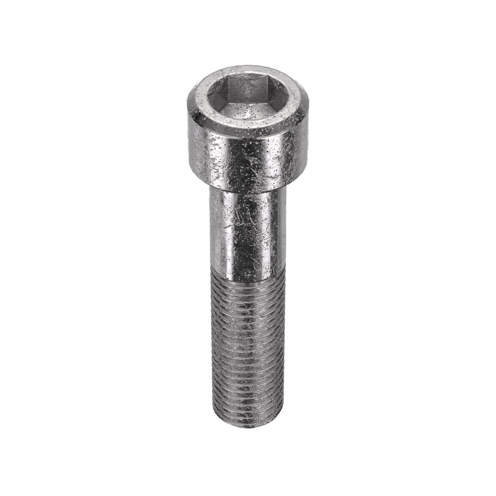 Socket Head Cap Screw: M16x2.00 Thread Size, 70 mm Lg, Std, Plain, Stainless Steel, 18-8, 5 PK