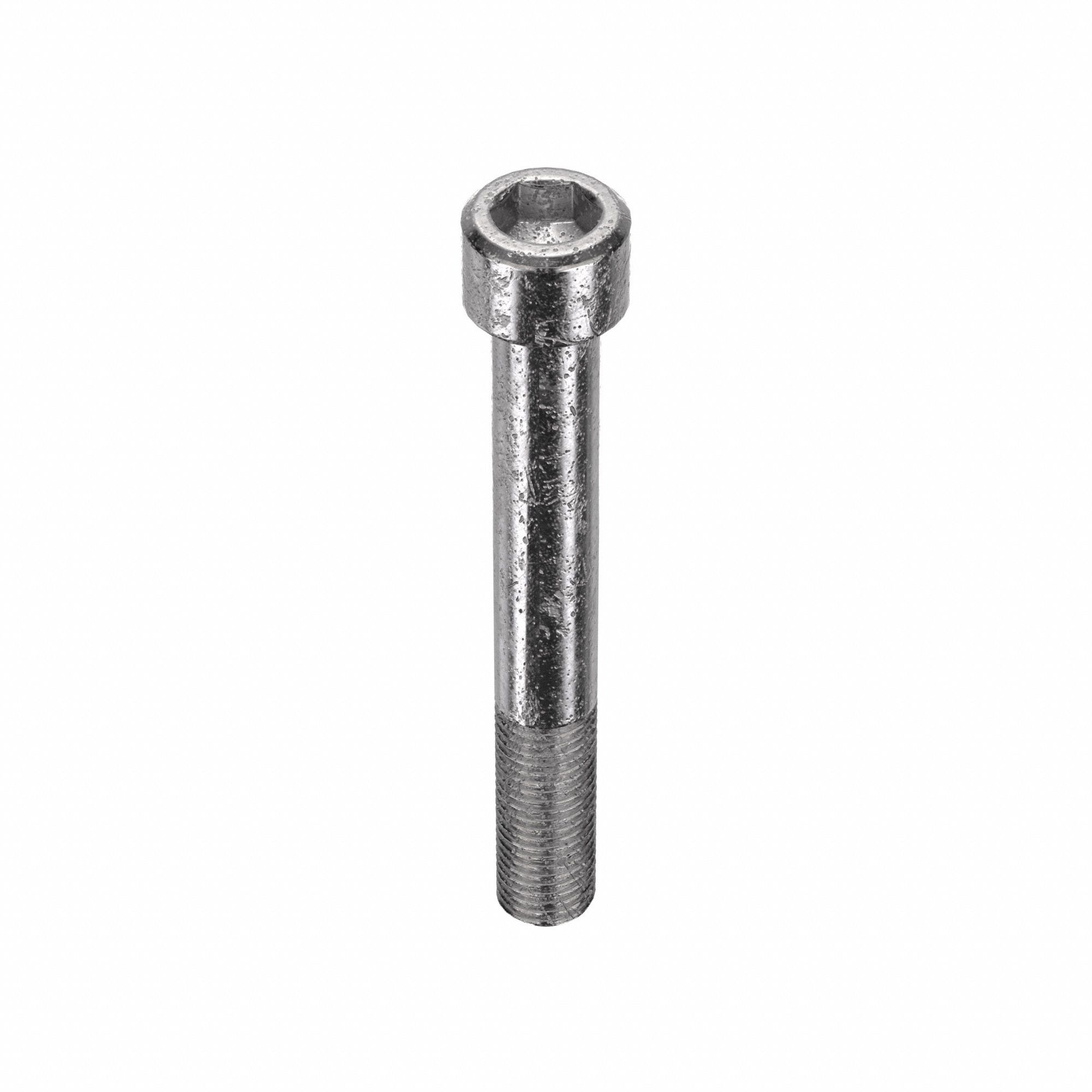 Socket Head Cap Screw: M16x2.00 Thread Size, 120 mm Lg, Std, Plain, Stainless Steel, 18-8, 5 PK