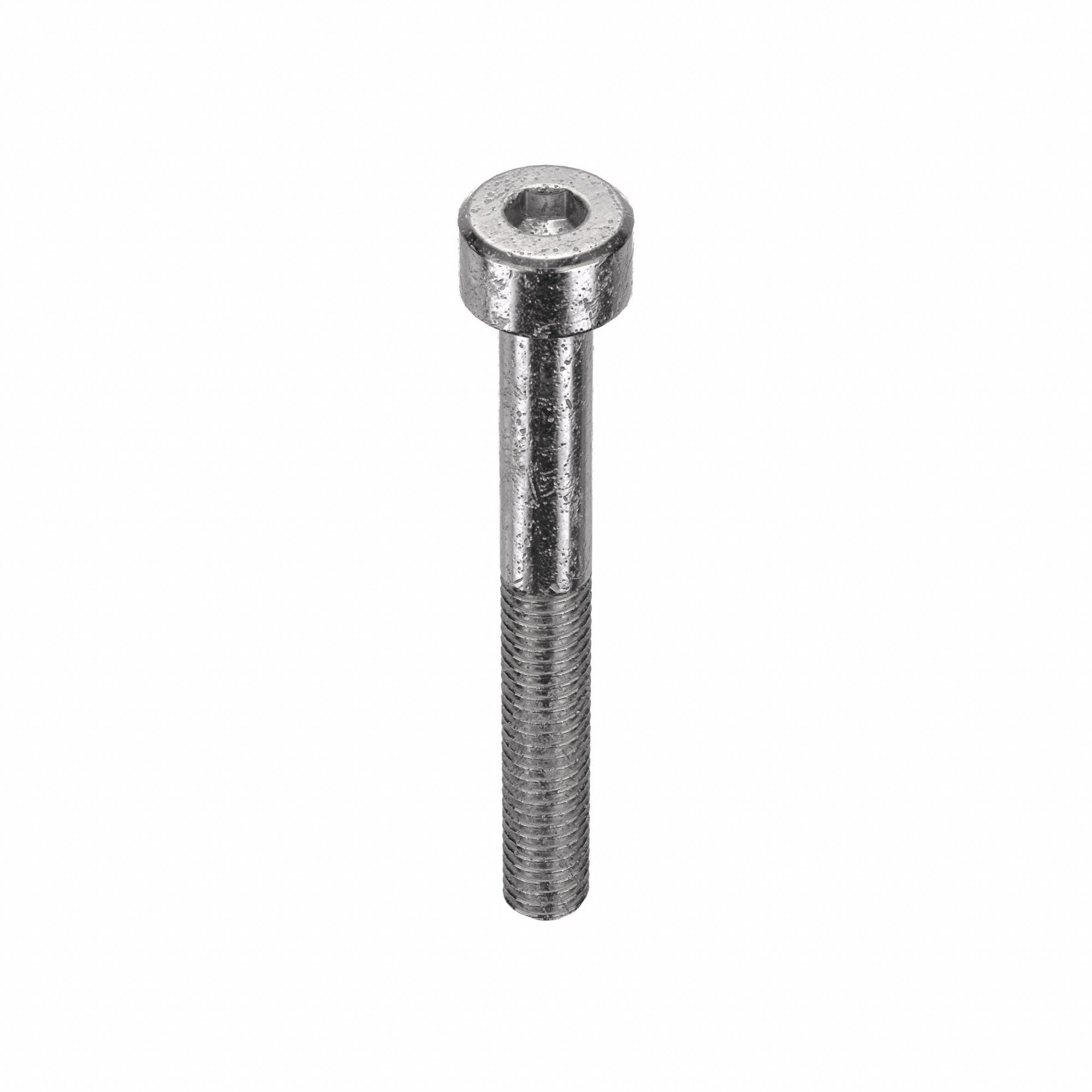 Socket Head Cap Screw: M4x0.70 Thread Size, 35 mm Lg, Std, Plain, Stainless Steel, 316, 50 PK