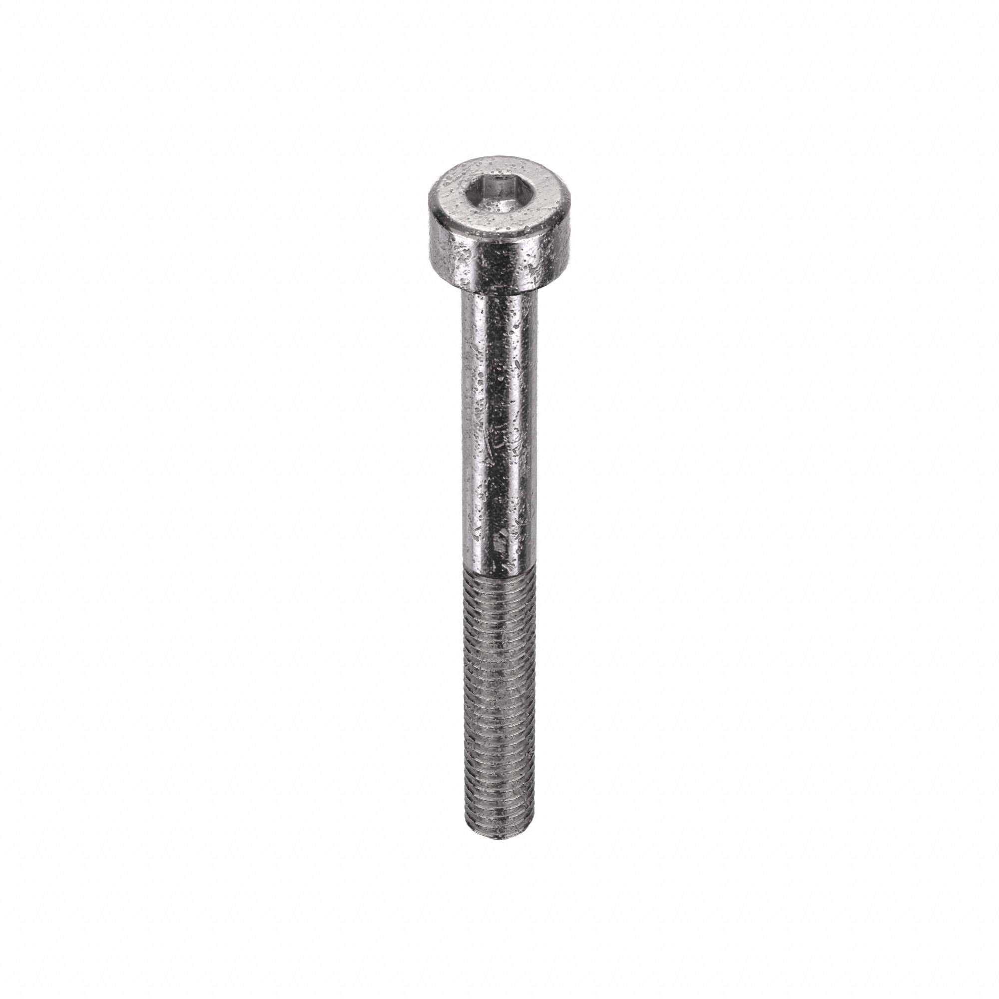 Socket Head Cap Screw: M4x0.70 Thread Size, 40 mm Lg, Std, Plain, Stainless Steel, 316, 50 PK