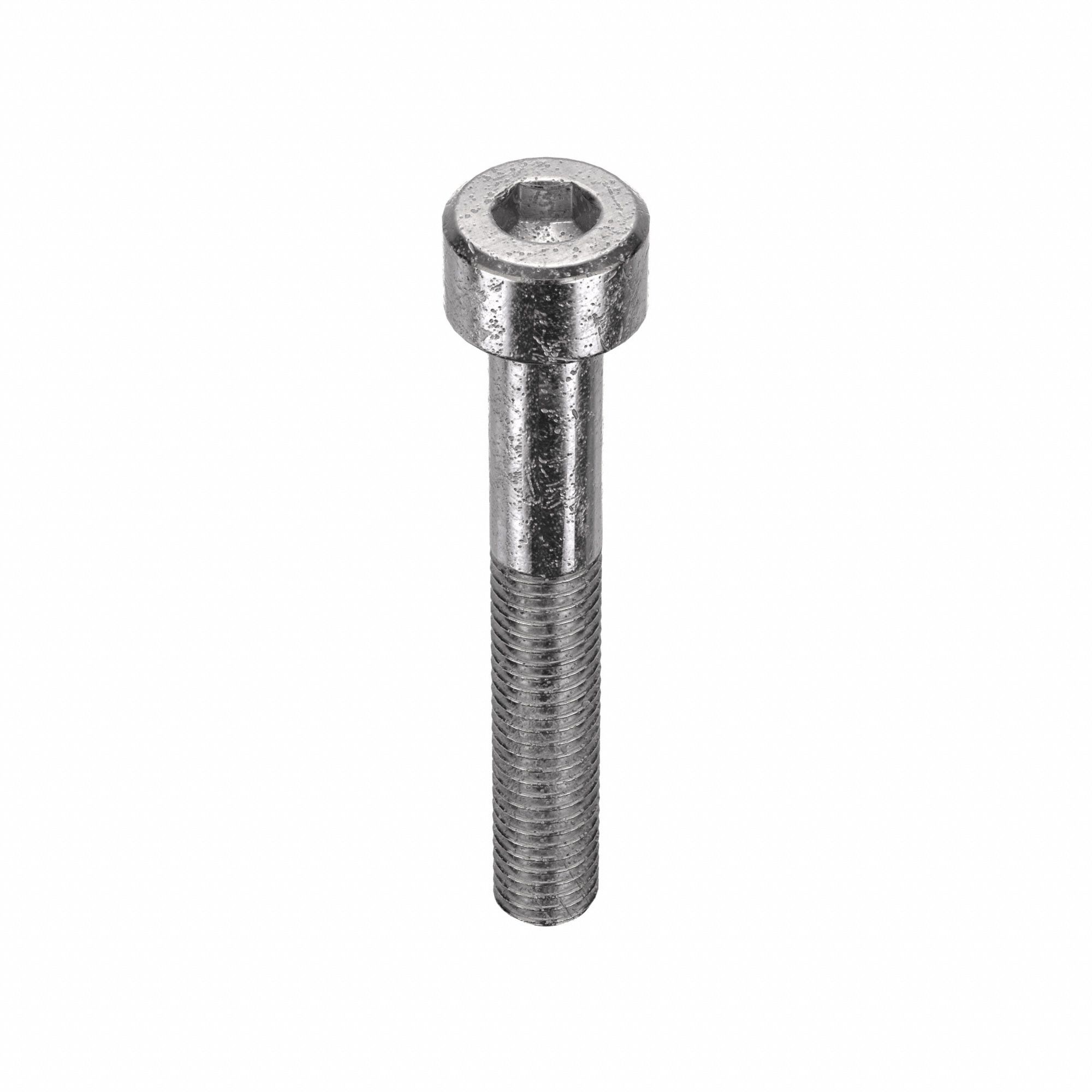 Socket Head Cap Screw: M5x0.80 Thread Size, 35 mm Lg, Std, Plain, Stainless Steel, 316, 50 PK