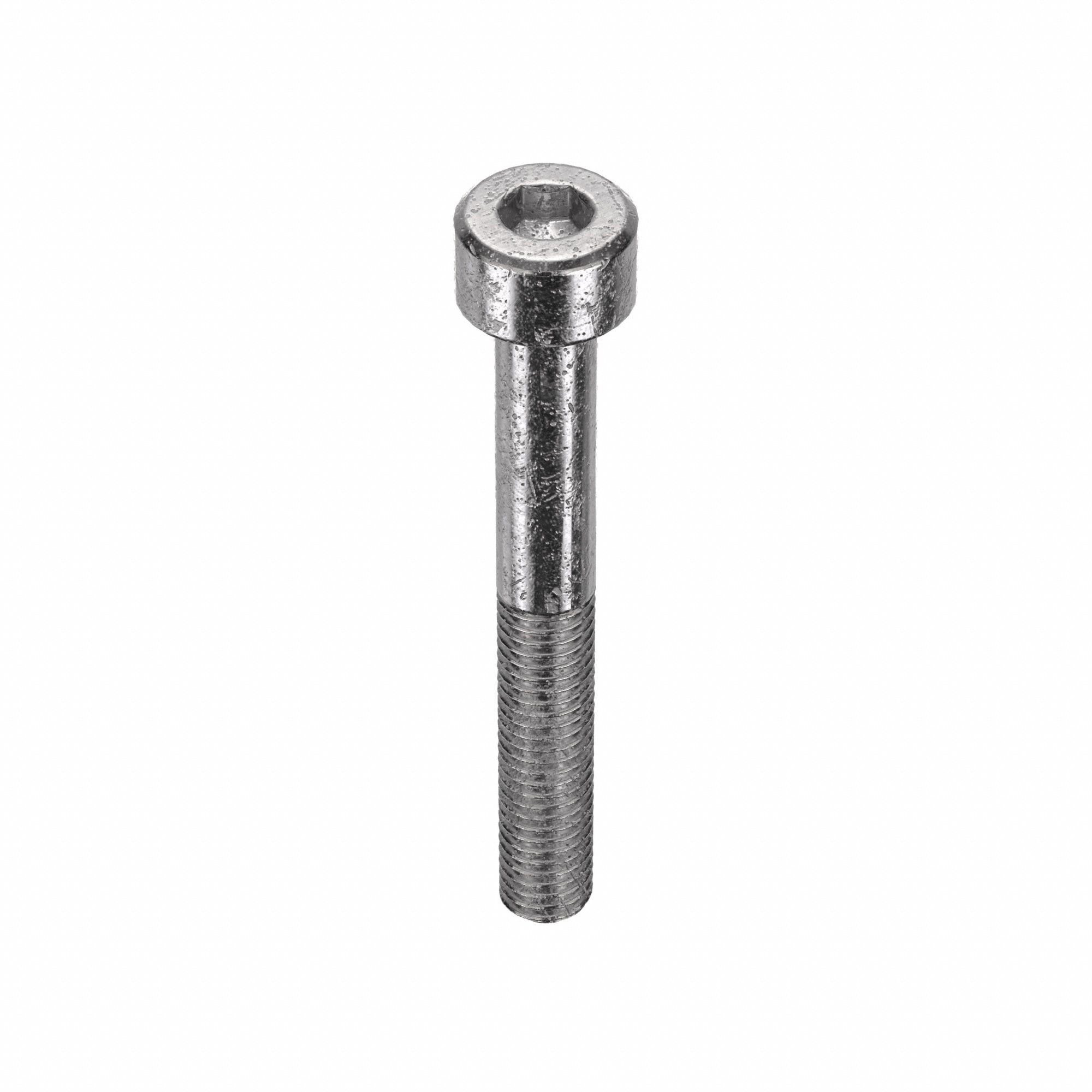Socket Head Cap Screw: M5x0.80 Thread Size, 40 mm Lg, Std, Plain, Stainless Steel, 316, 50 PK