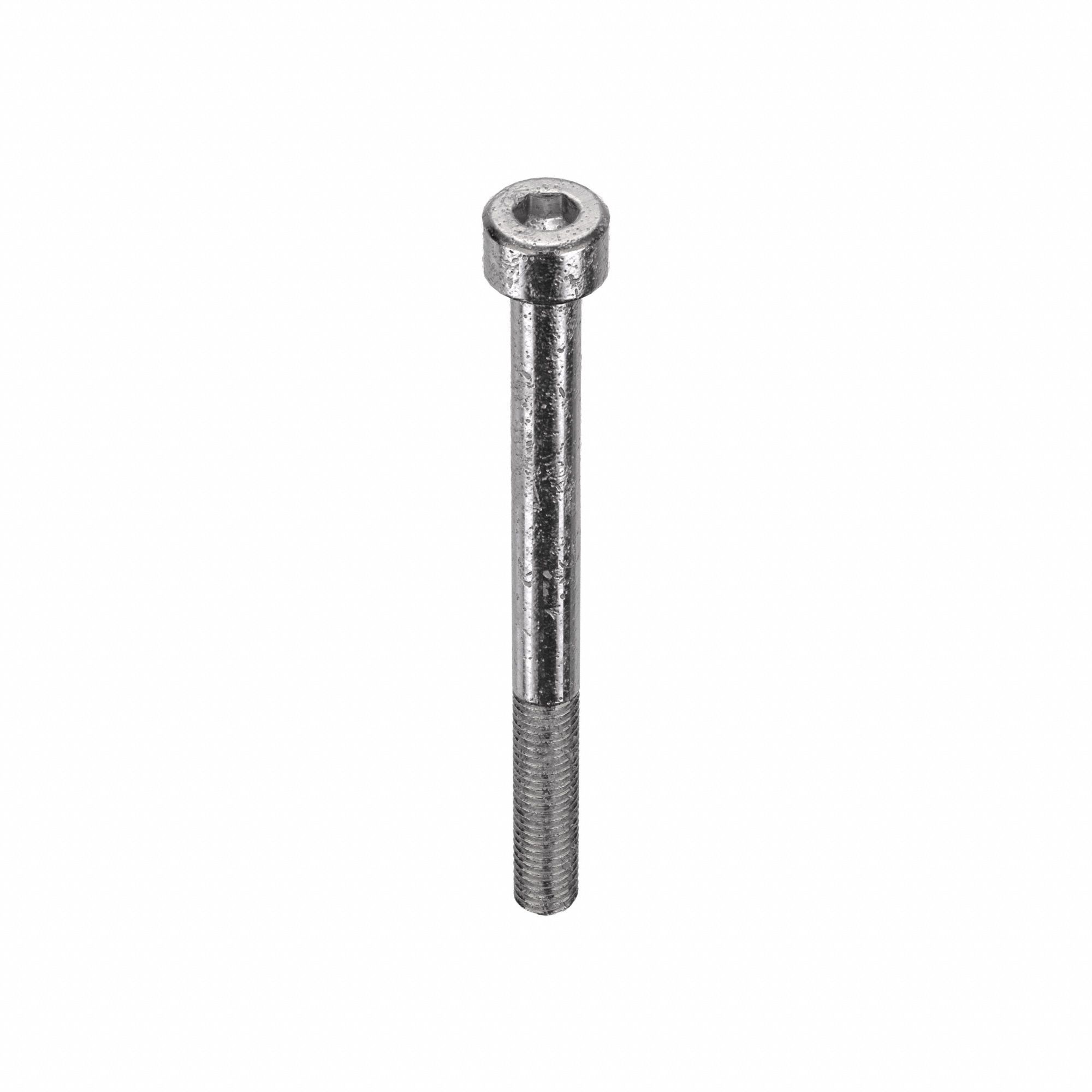 Socket Head Cap Screw: M5x0.80 Thread Size, 60 mm Lg, Std, Plain, Stainless Steel, 316, 50 PK