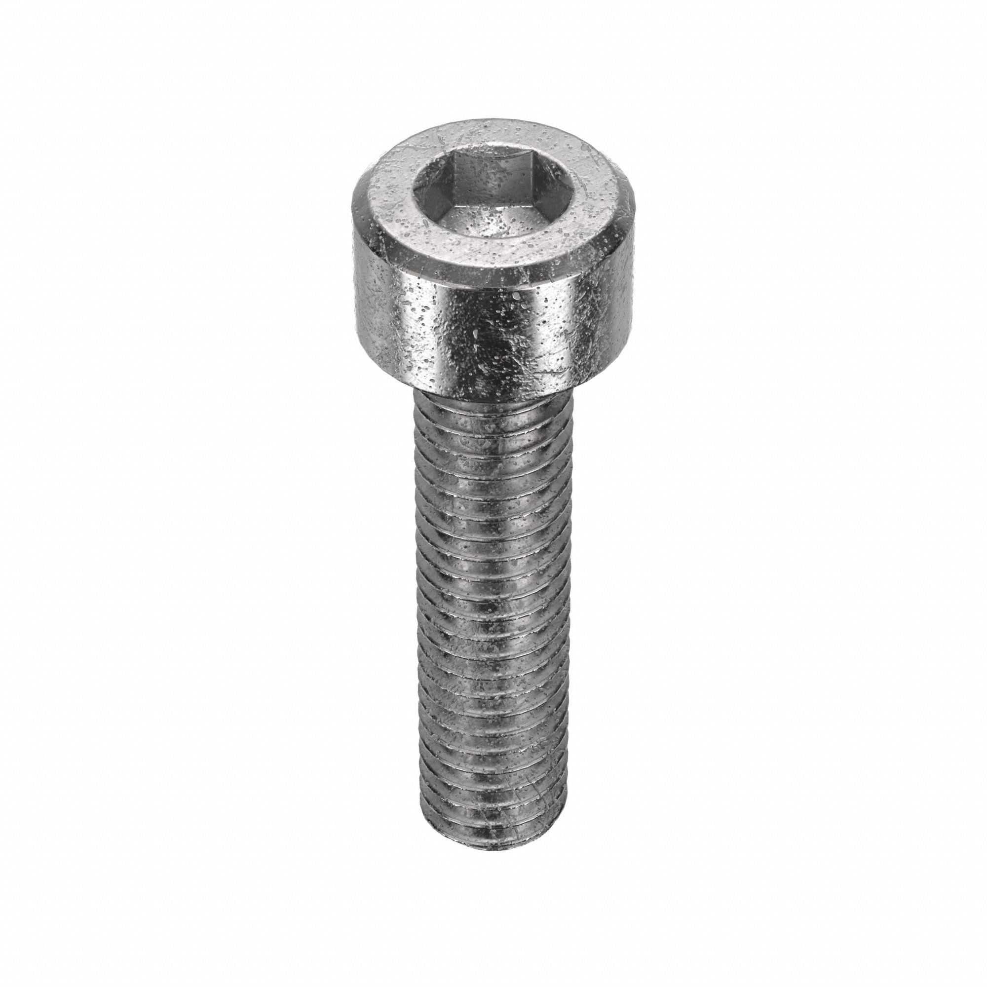 Socket Head Cap Screw: M6x1.00 Thread Size, 25 mm Lg, Std, Plain, Stainless Steel, 316, 50 PK