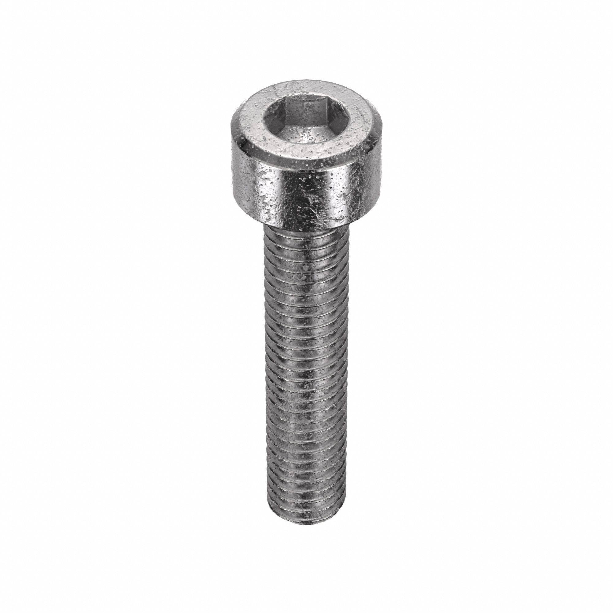 Socket Head Cap Screw: M6x1.00 Thread Size, 30 mm Lg, Std, Plain, Stainless Steel, 316, 50 PK