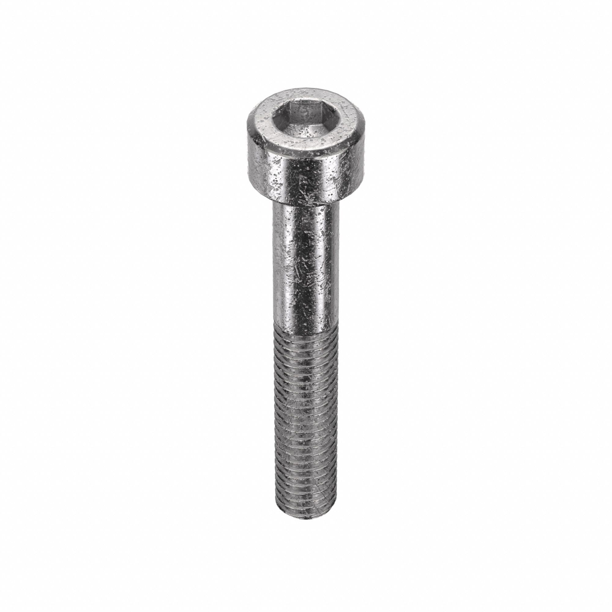 Socket Head Cap Screw: M6x1.00 Thread Size, 40 mm Lg, Std, Plain, Stainless Steel, 316, 50 PK