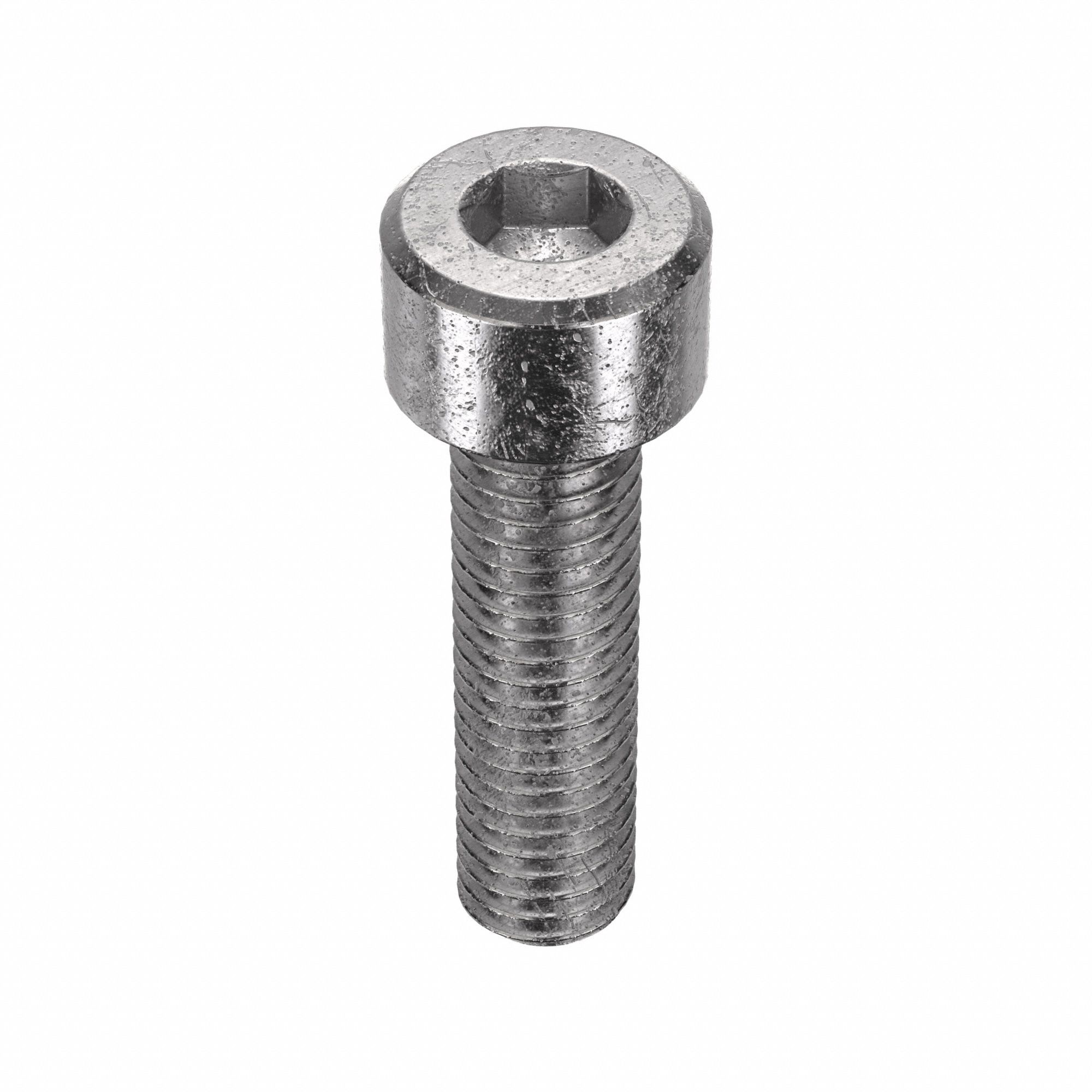 Socket Head Cap Screw: M8x1.25 Thread Size, 30 mm Lg, Std, Plain, Stainless Steel, 316, 50 PK