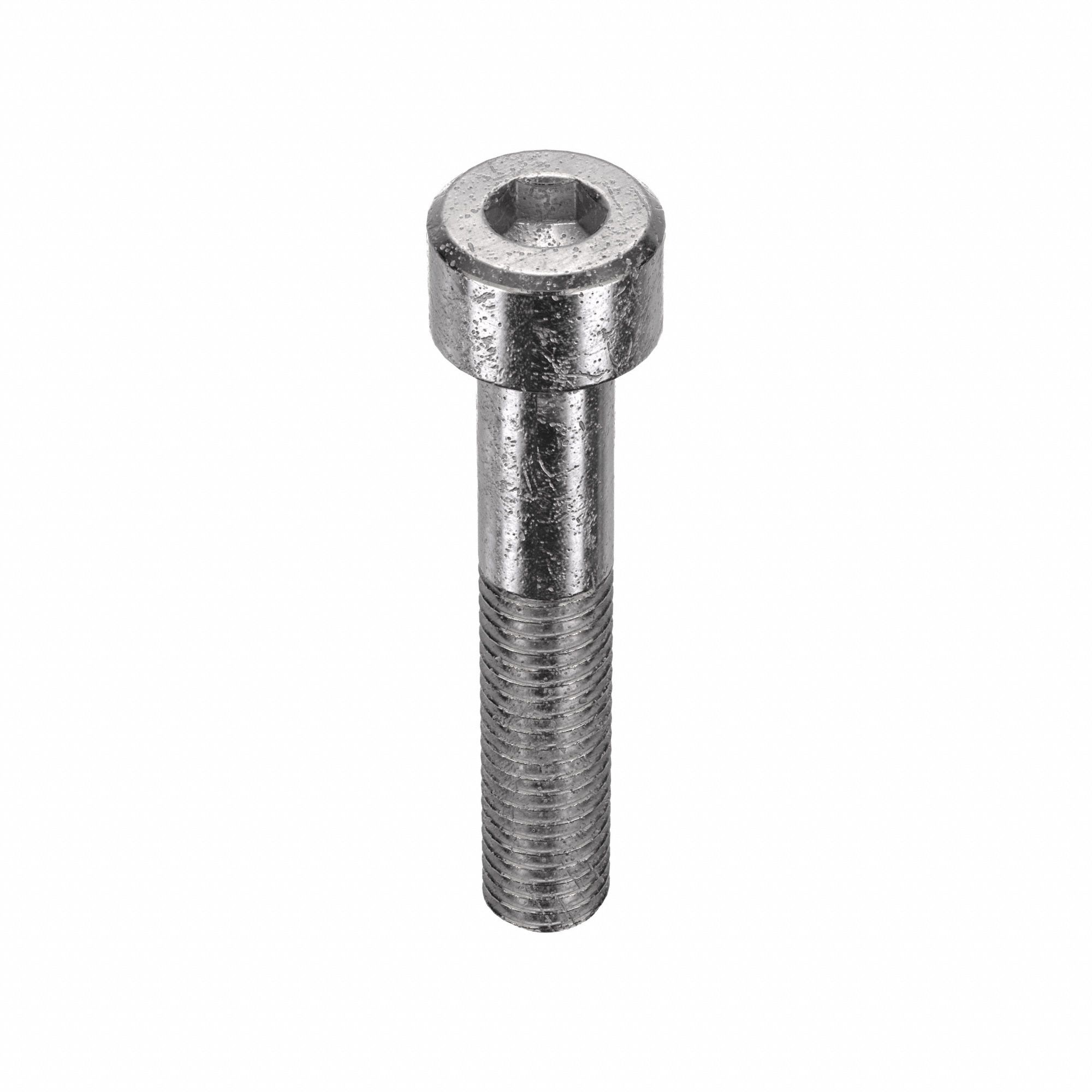 Socket Head Cap Screw: M8x1.25 Thread Size, 45 mm Lg, Std, Plain, Stainless Steel, 316, 50 PK