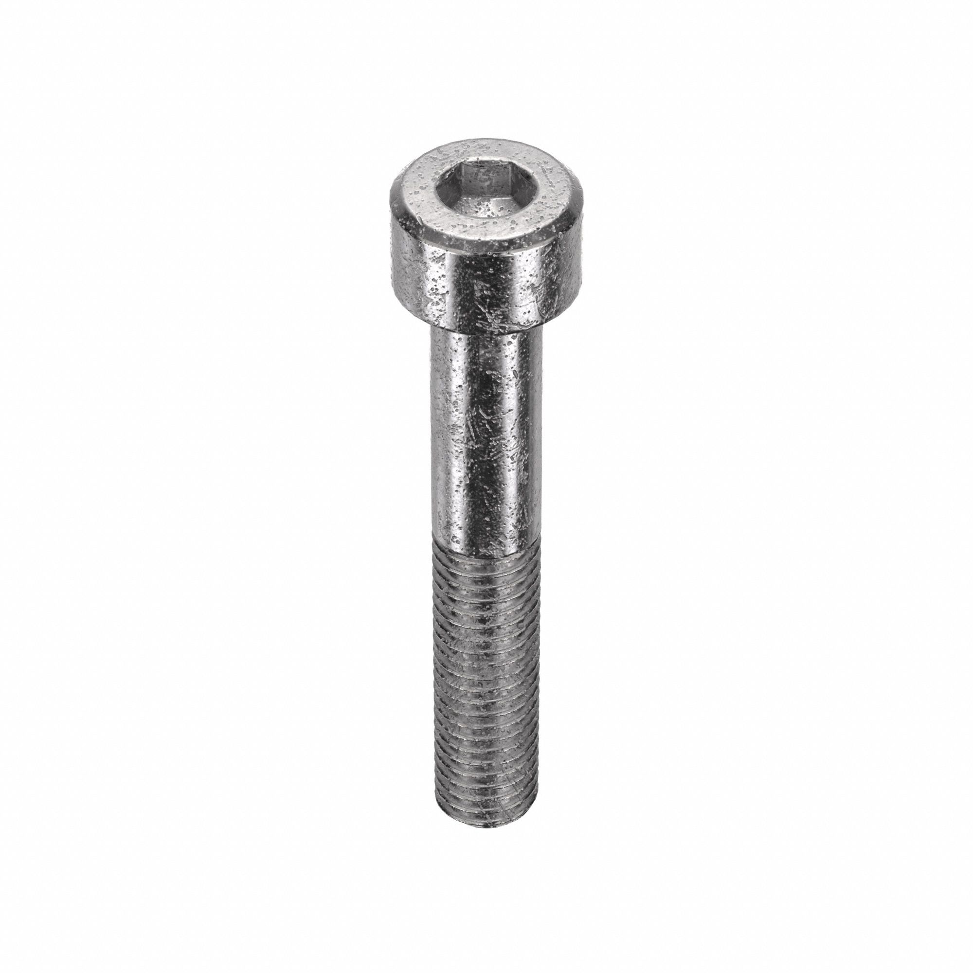 Socket Head Cap Screw: M8x1.25 Thread Size, 50 mm Lg, Std, Plain, Stainless Steel, 316, 50 PK