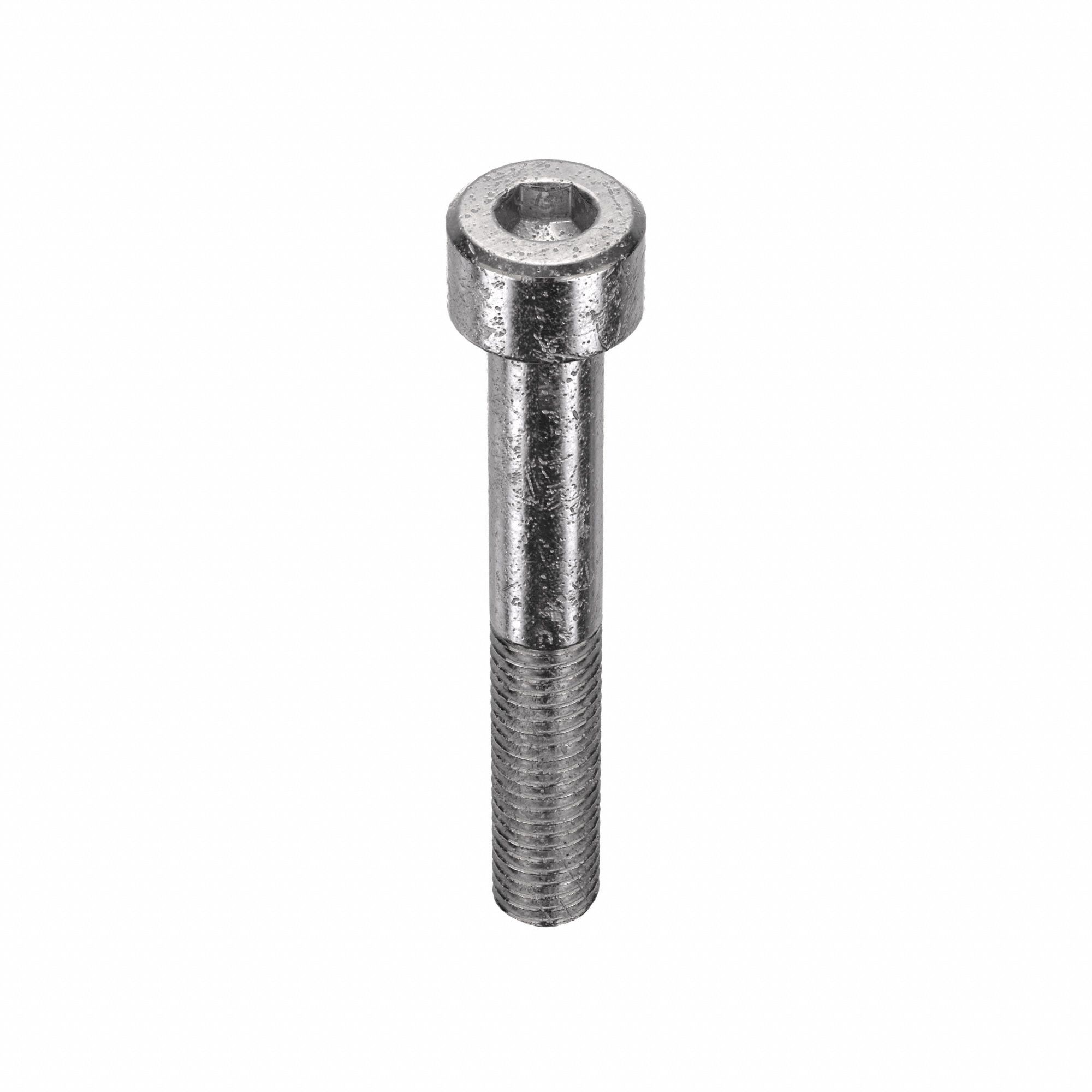 Socket Head Cap Screw: M8x1.25 Thread Size, 55 mm Lg, Std, Plain, Stainless Steel, 316, 50 PK