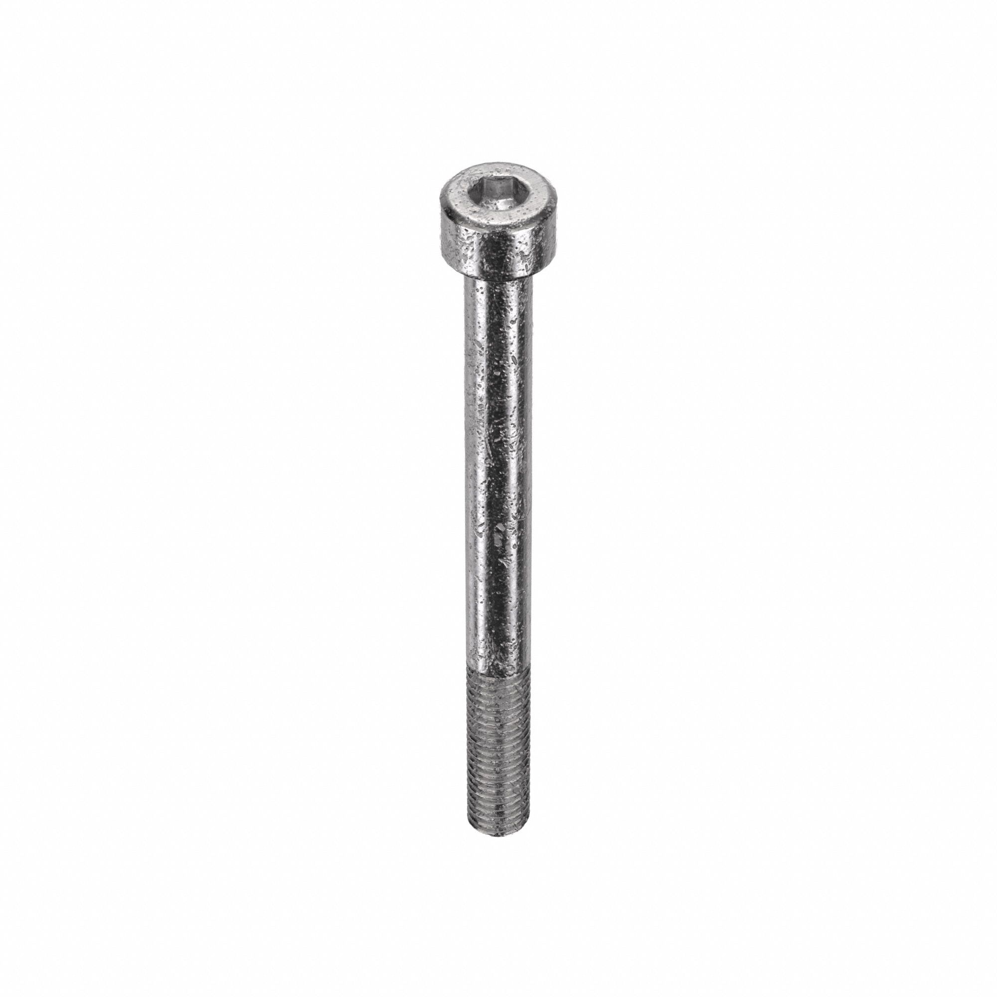 Socket Head Cap Screw: M8x1.25 Thread Size, 90 mm Lg, Std, Plain, Stainless Steel, 316, 25 PK
