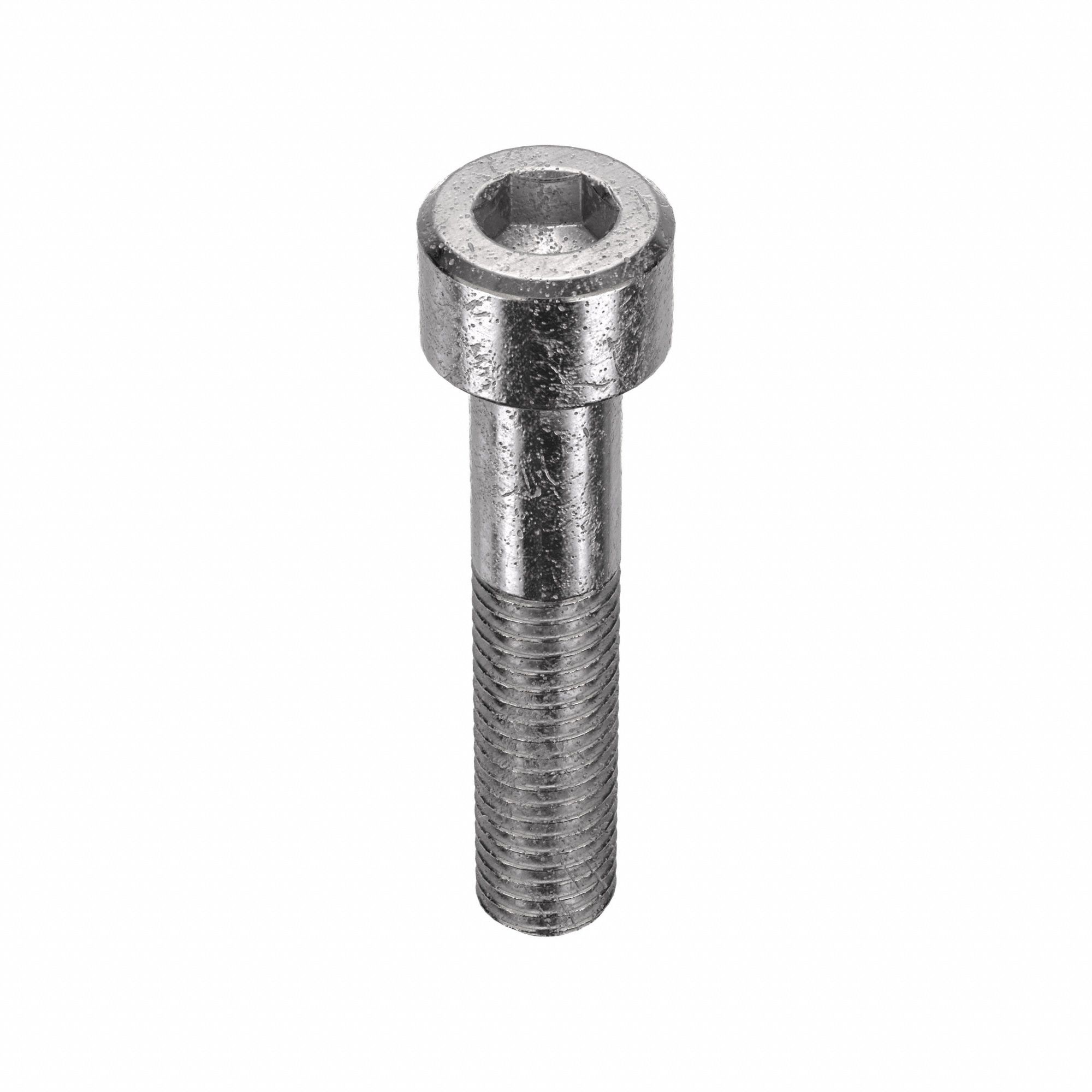 Socket Head Cap Screw: M10x1.50 Thread Size, 50 mm Lg, Std, Plain, Stainless Steel, 316, 25 PK
