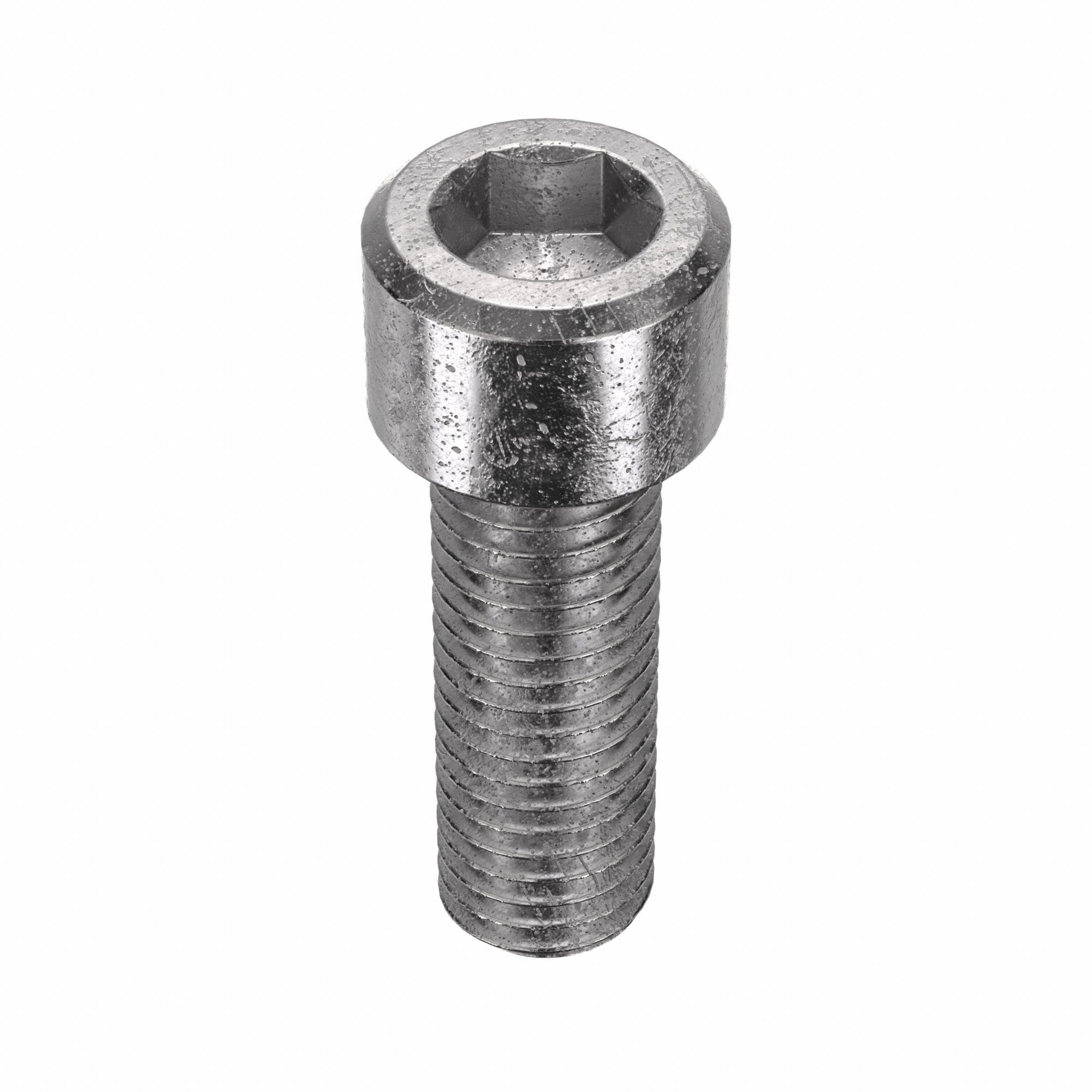 Socket Head Cap Screw: M12x1.75 Thread Size, 35 mm Lg, Std, Plain, Stainless Steel, 316, 25 PK