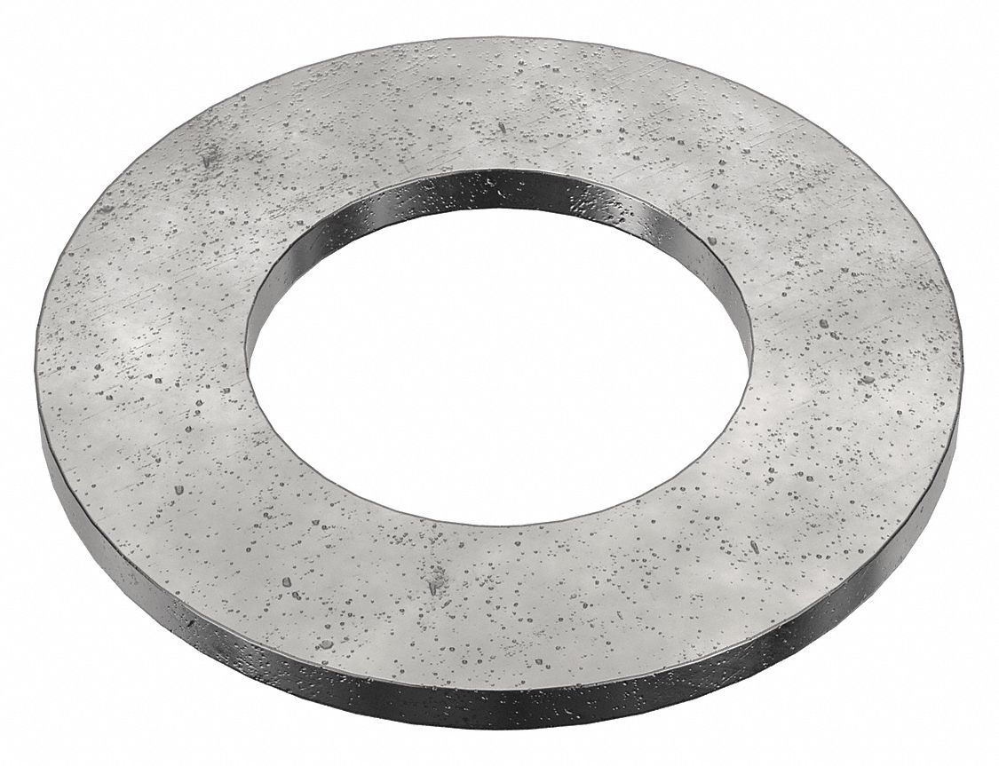 SAE Washer: Case Hardened, Black Oxide, Steel, 1 3/8 in Screw Sz, 1.5 in In Dia, Case Hardened, 5 PK