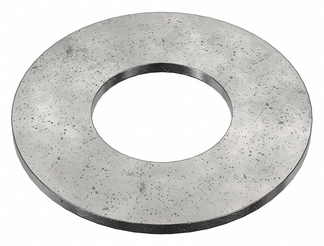 USS Washer: Case Hardened, Black Oxide, Steel, 1 3/4 in Screw Sz, 1.875 in In Dia, 5 PK