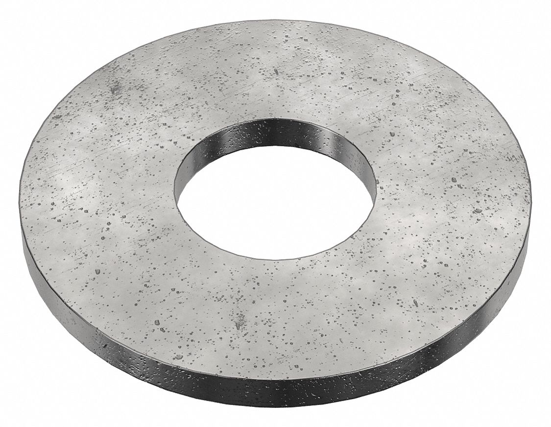 USS Washer: Case Hardened, Black Oxide, Steel, 5/8 in Screw Sz, 0.688 in In Dia, 25 PK