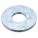 FLAT WASHER, FOR SCREW SIZE M16, STEEL, ZINC PLATED, 16.5MM IN DIAMETER, 100 PK