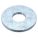 FLAT WASHER, FOR ⅝ IN SCREW, STEEL, ZINC PLATED, 0.688 IN ID, 25 PK