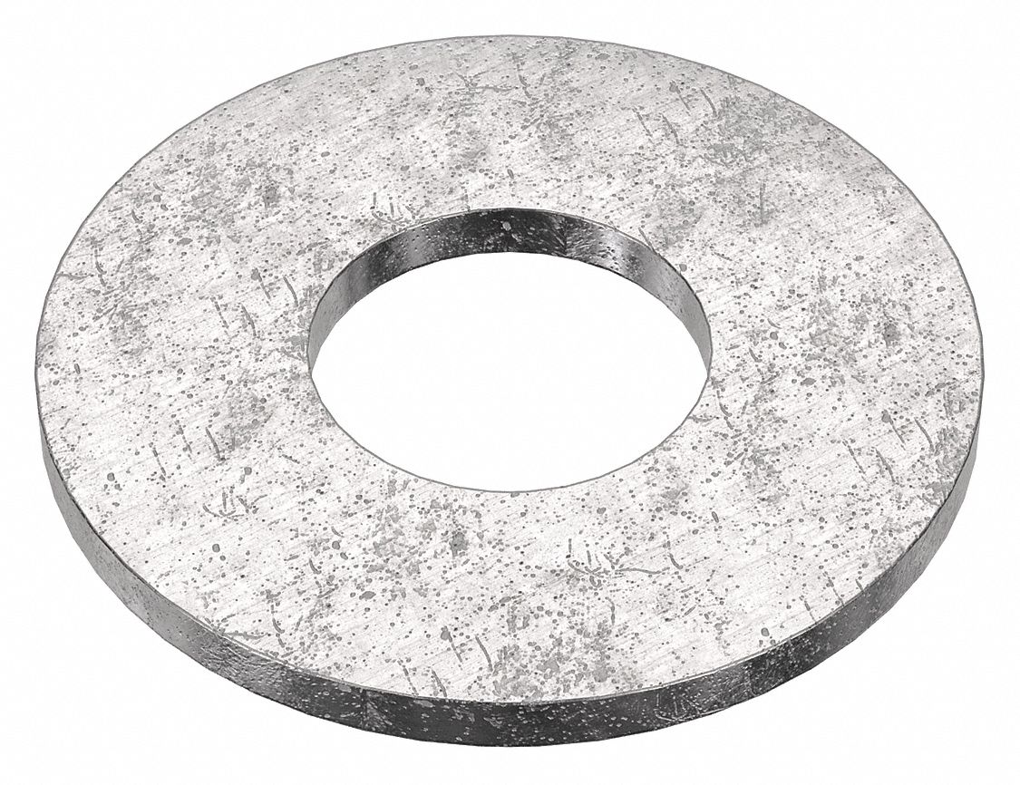 USS Washer: 18-8, Stainless Steel, 1 in Screw Sz, 1.062 in In Dia, 2 1/2 in Out Dia, 18-8, 5 PK