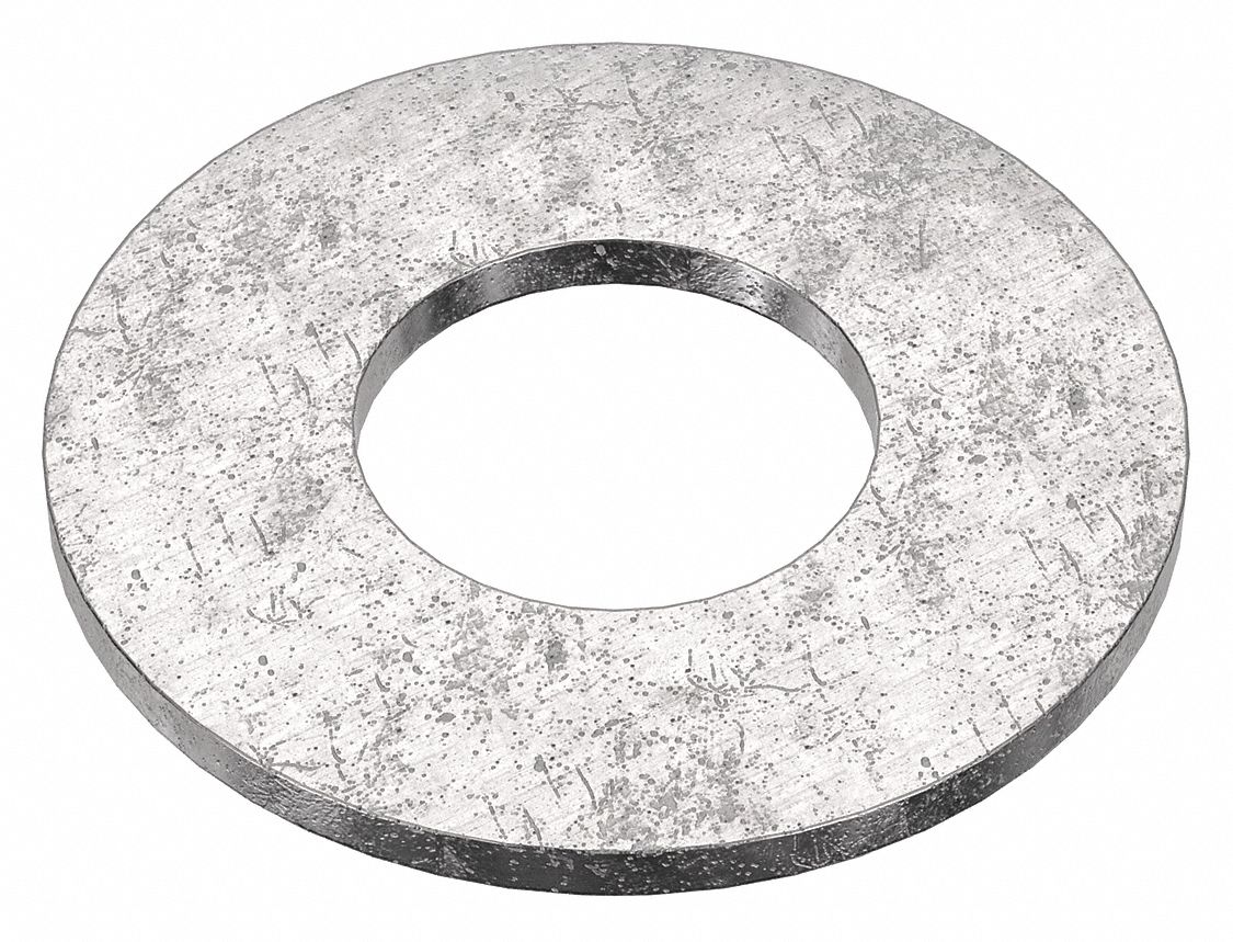 USS Washer: 18-8, Stainless Steel, 1 1/4 in Screw Sz, 1.375 in In Dia, 3 in Out Dia, 18-8, 5 PK