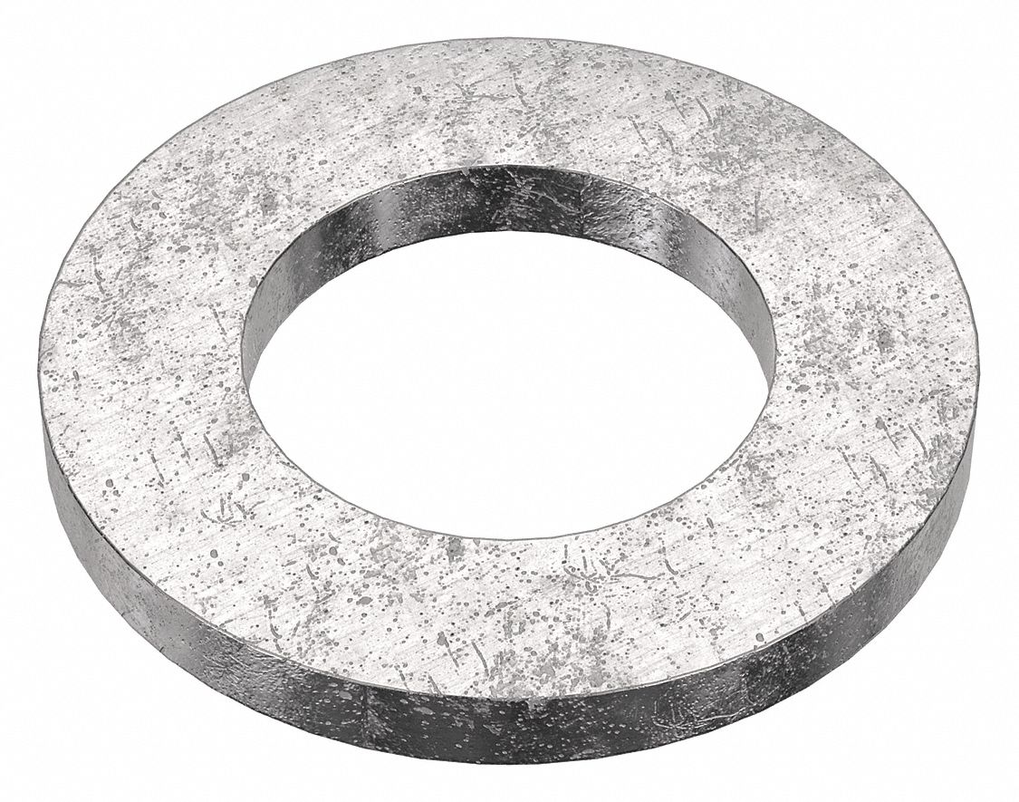Flat Washer: 316, Stainless Steel, M16 Screw Sz, 17.27 mm In Dia, 30 mm Out Dia, 316, 10 PK