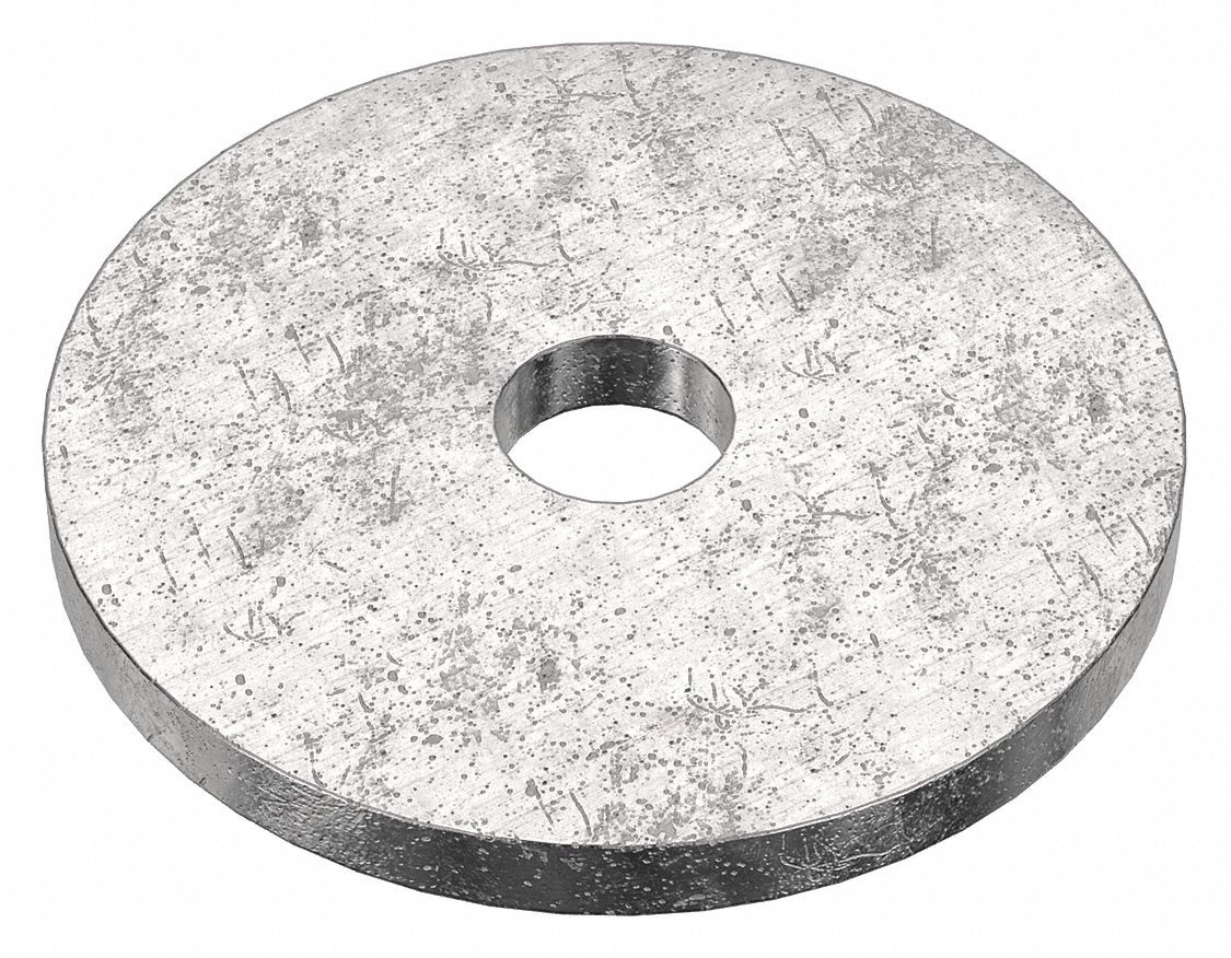 Large O.D. Oversized Washer: 316, Stainless Steel, 1/8 in Screw Sz, 0.16 in In Dia, 316, 50 PK