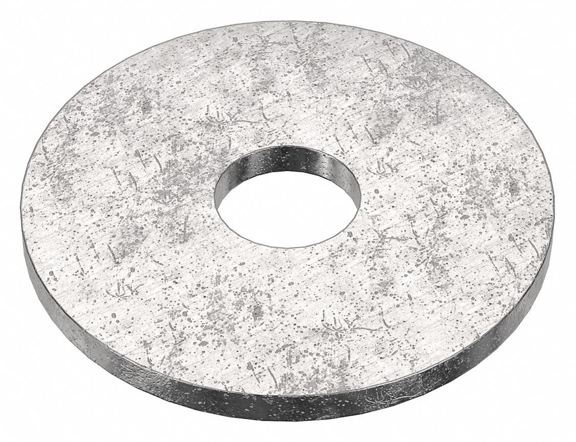 Large O.D. Oversized Washer: 316, Stainless Steel, #8 Screw Sz, 0.188 in In Dia, 316, 50 PK