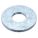 FENDER WASHER, FOR ½ IN SCREW, STEEL, ZINC PLATED, 0.563 IN ID, 50 PK