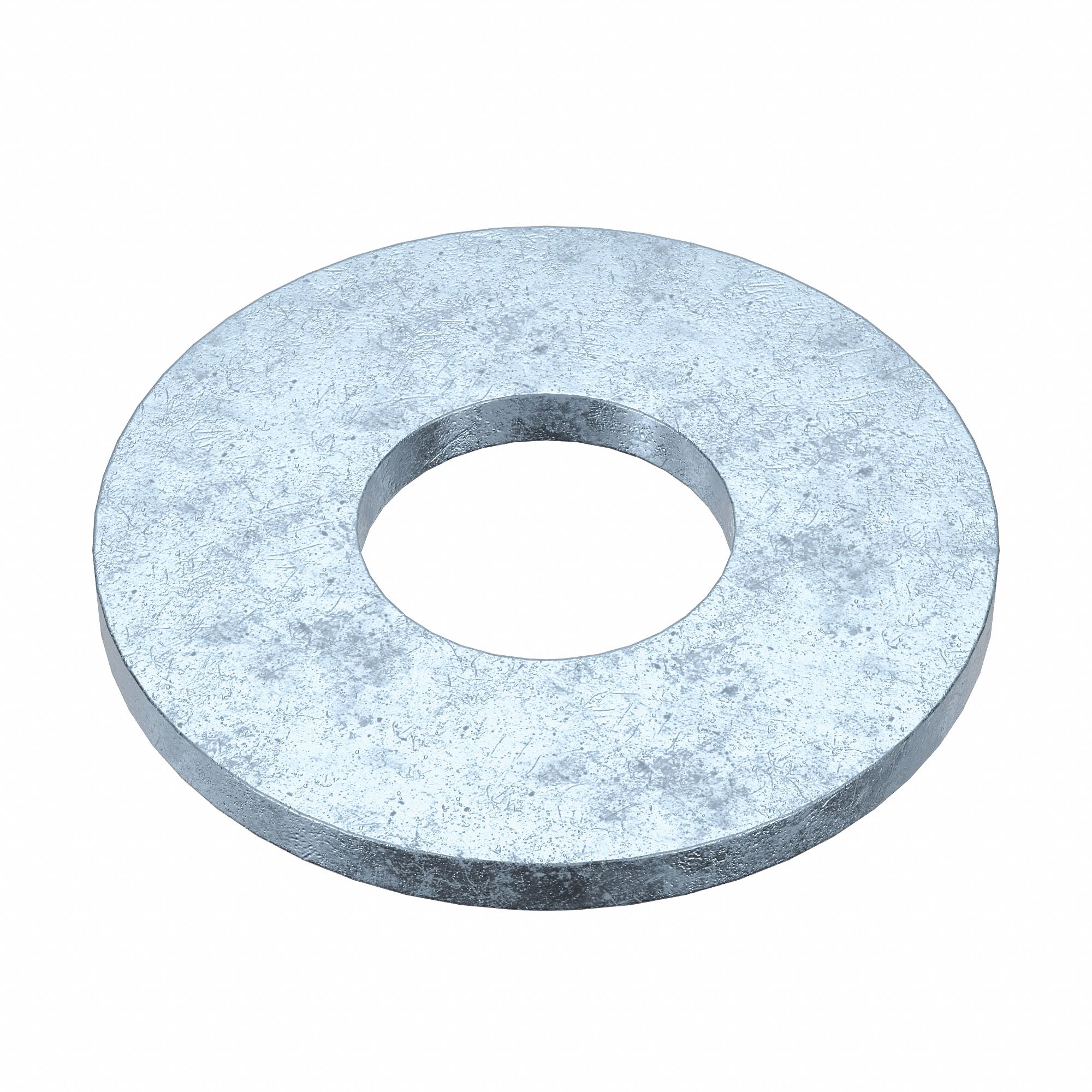Flat Washer: Case Hardened, Zinc Plated, Steel, 7/8 in Screw Sz, 0.938 in In Dia, 10 PK