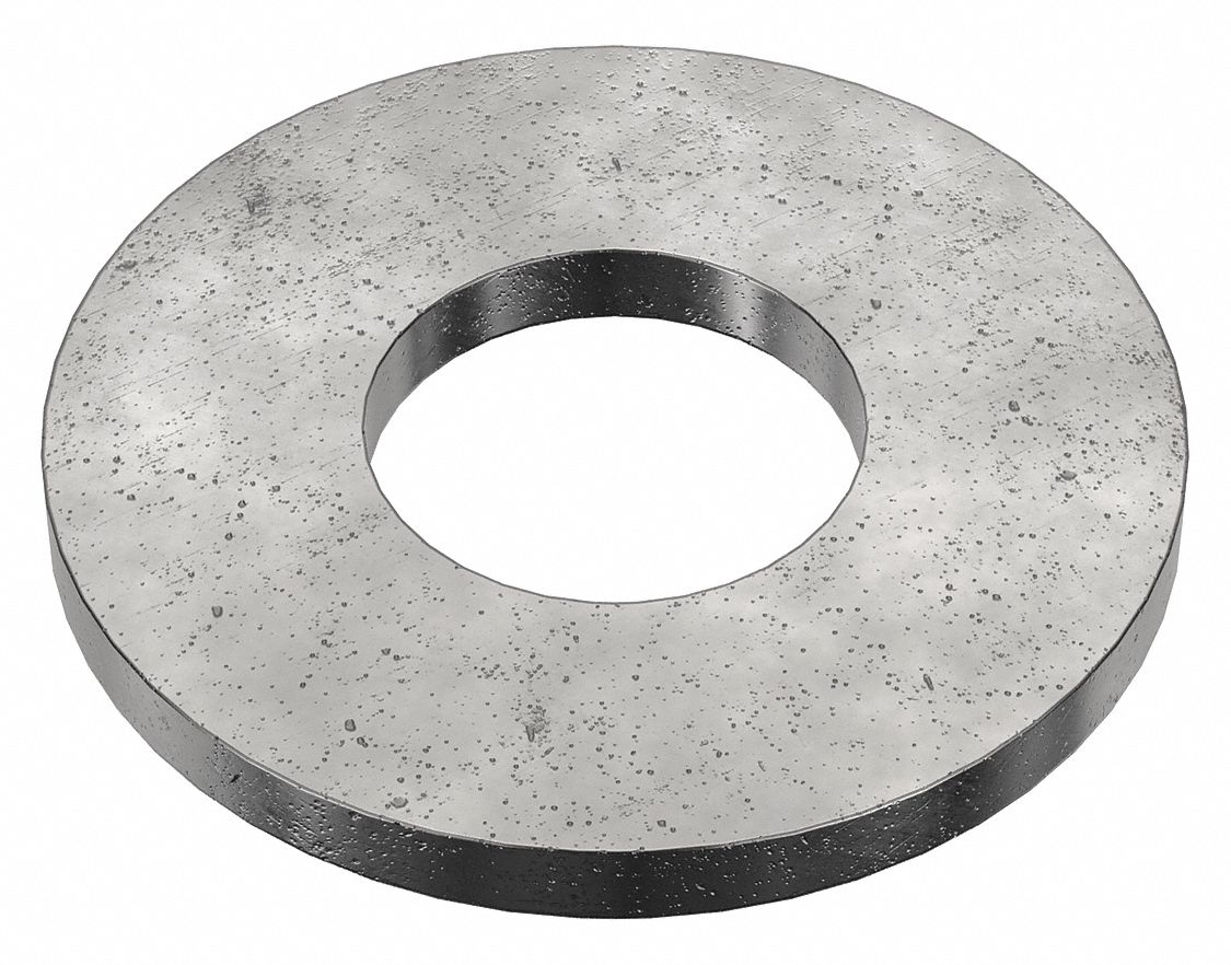 FLAT WASHER, FOR ⅜ IN SCREW, STEEL, CLASS 8.8, BLACK OXIDE, 0.406 IN ID, 50 PK