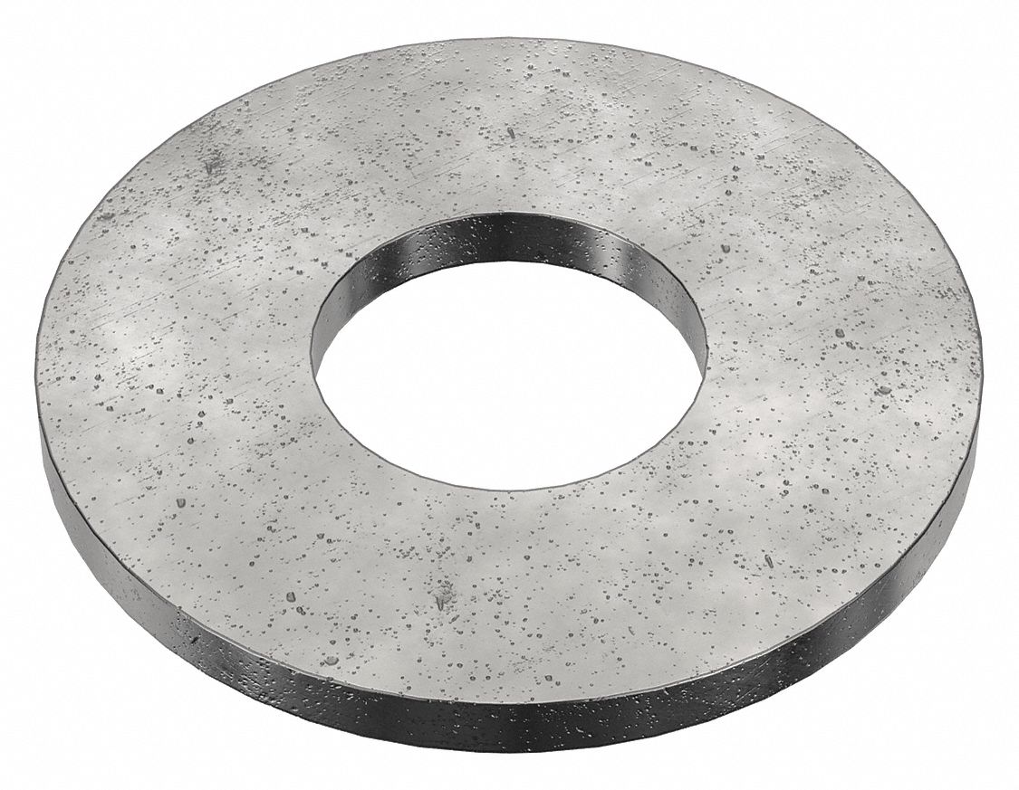 Flat Washer: Case Hardened, Black Oxide, Steel, 7/8 in Screw Sz, 0.906 in In Dia, 10 PK