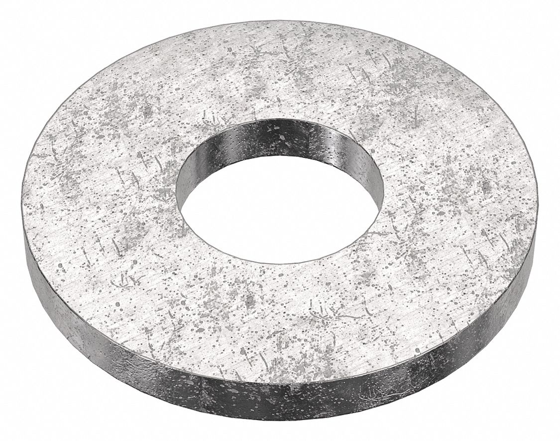 FLAT WASHER, FOR #4 SCREW, 18-8 STAINLESS STEEL, PLAIN FINISH, 0.125 IN ID, ¼ IN OD, 50 PK