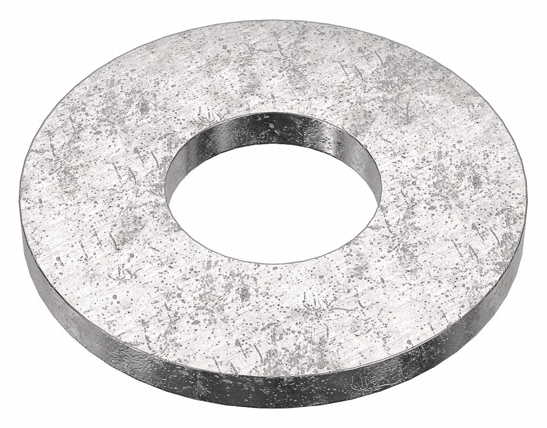 Flat Washer: 18-8, Stainless Steel, 1/4 in Screw Sz, 0.281 in In Dia, 1/2 in Out Dia, 18-8, 50 PK