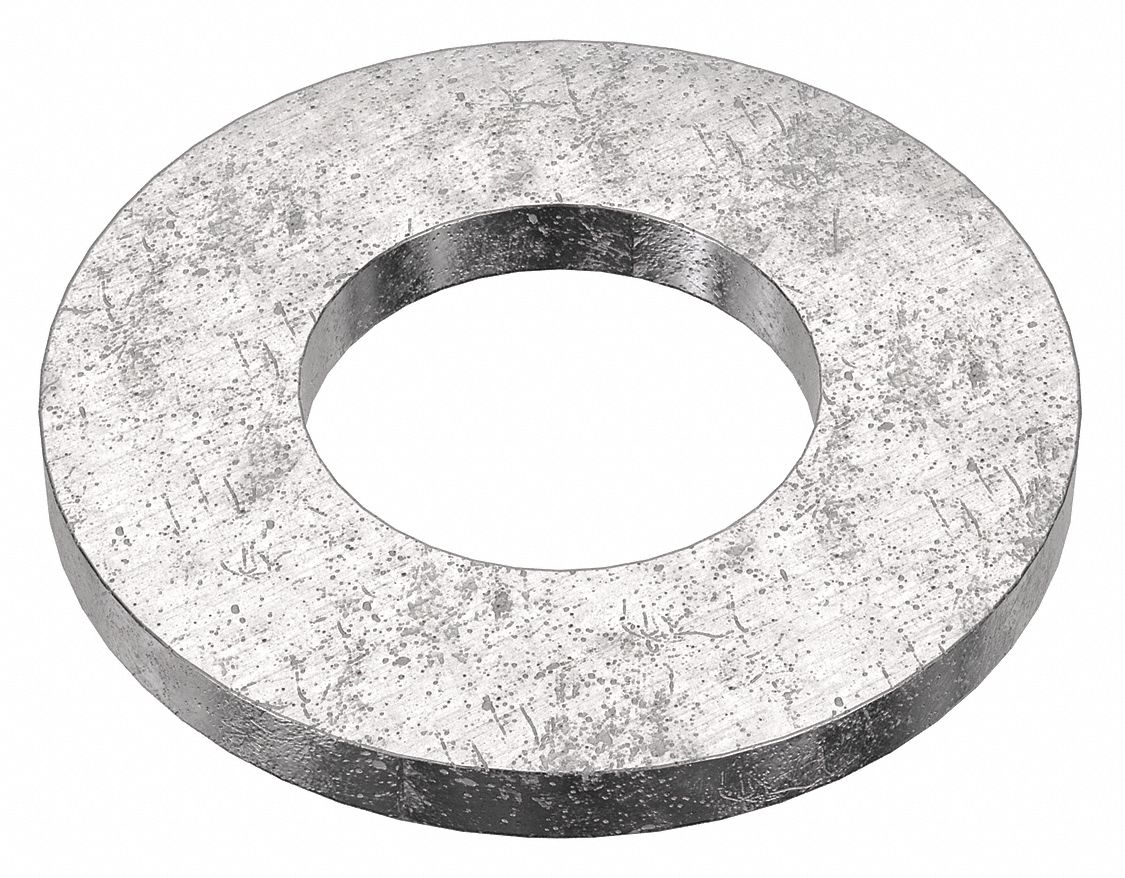 FLAT WASHER, FOR ½ IN SCREW, 18-8 STAINLESS STEEL, PLAIN FINISH, 0.531 IN ID, 25 PK