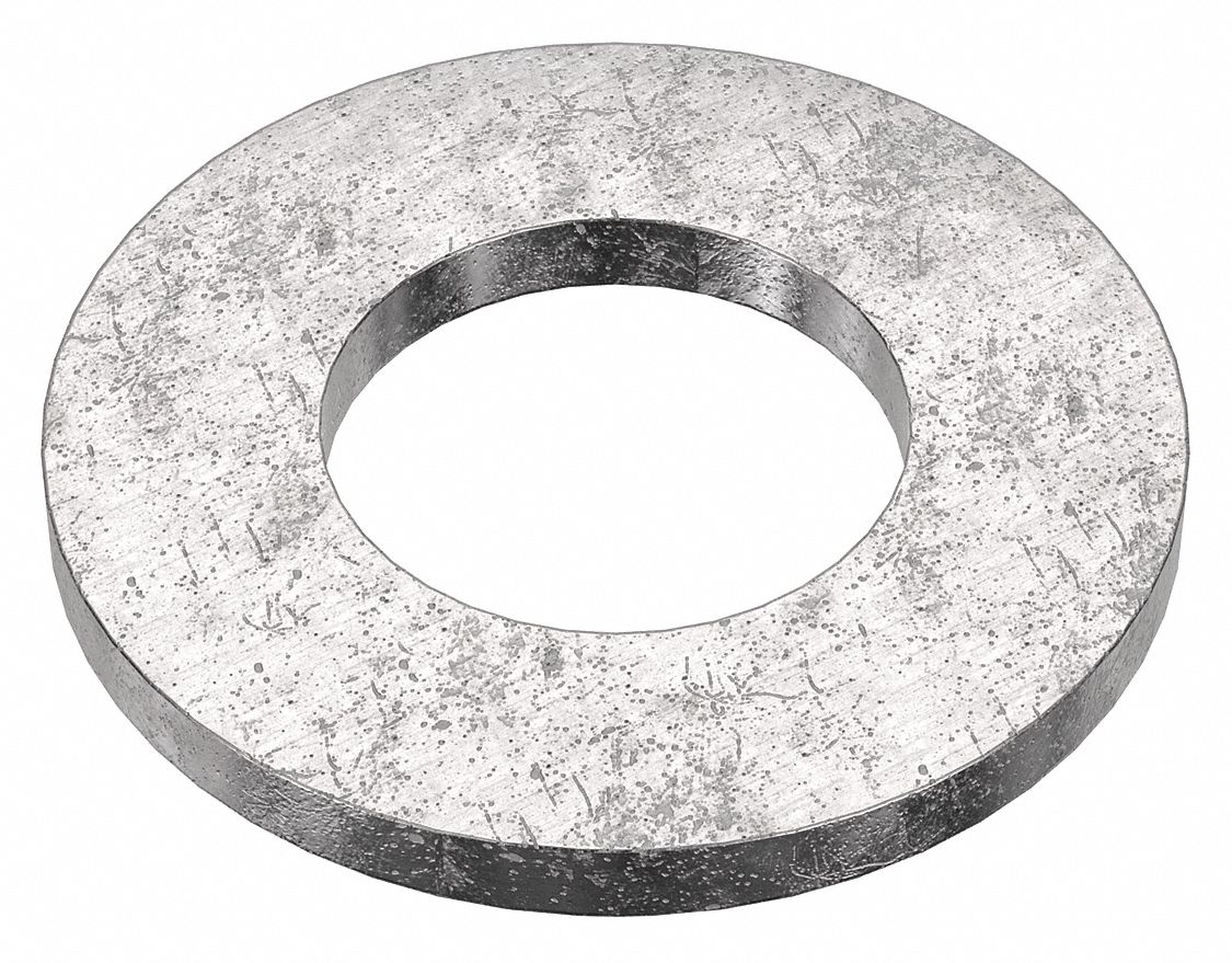 Flat Washer: 18-8, Stainless Steel, 9/16 in Screw Sz, 0.594 in In Dia, 1 13/16 in Out Dia, 25 PK