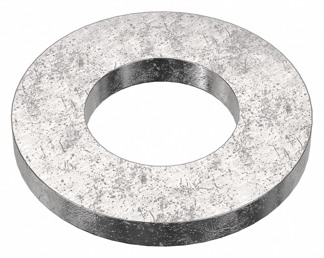 Flat Washer: 18-8, Stainless Steel, 1 1/4 in Screw Sz, 1.281 in In Dia, 2 1/2 in Out Dia, 18-8, 5 PK