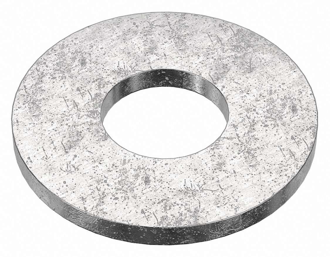 FLAT WASHER, FOR #8 SCREW, 316 STAINLESS STEEL, PLAIN FINISH, 0.156 IN ID, ⅜ IN OD, 50 PK