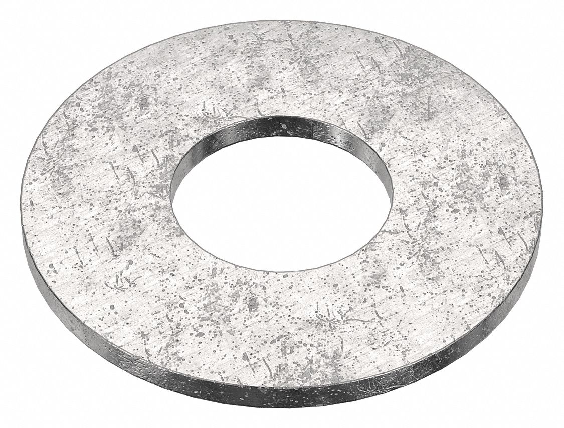 Flat Washer: 316, Stainless Steel, 1 in Screw Sz, 1.063 in In Dia, 2 1/2 in Out Dia, 316, 5 PK