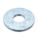 FLAT WASHER, FOR #2 SCREW, STEEL, ZINC PLATED, 0.094 IN ID, 100 PK
