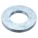 FLAT WASHER, FOR SCREW SIZE M12, STEEL, ZINC PLATED, 13MM IN DIA, 24MM OD, 50 PK