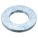 FLAT WASHER, FOR M24 SCREW, STEEL, ZINC PLATED, 25MM IN DIAMETER, 44MM OD, 10 PK