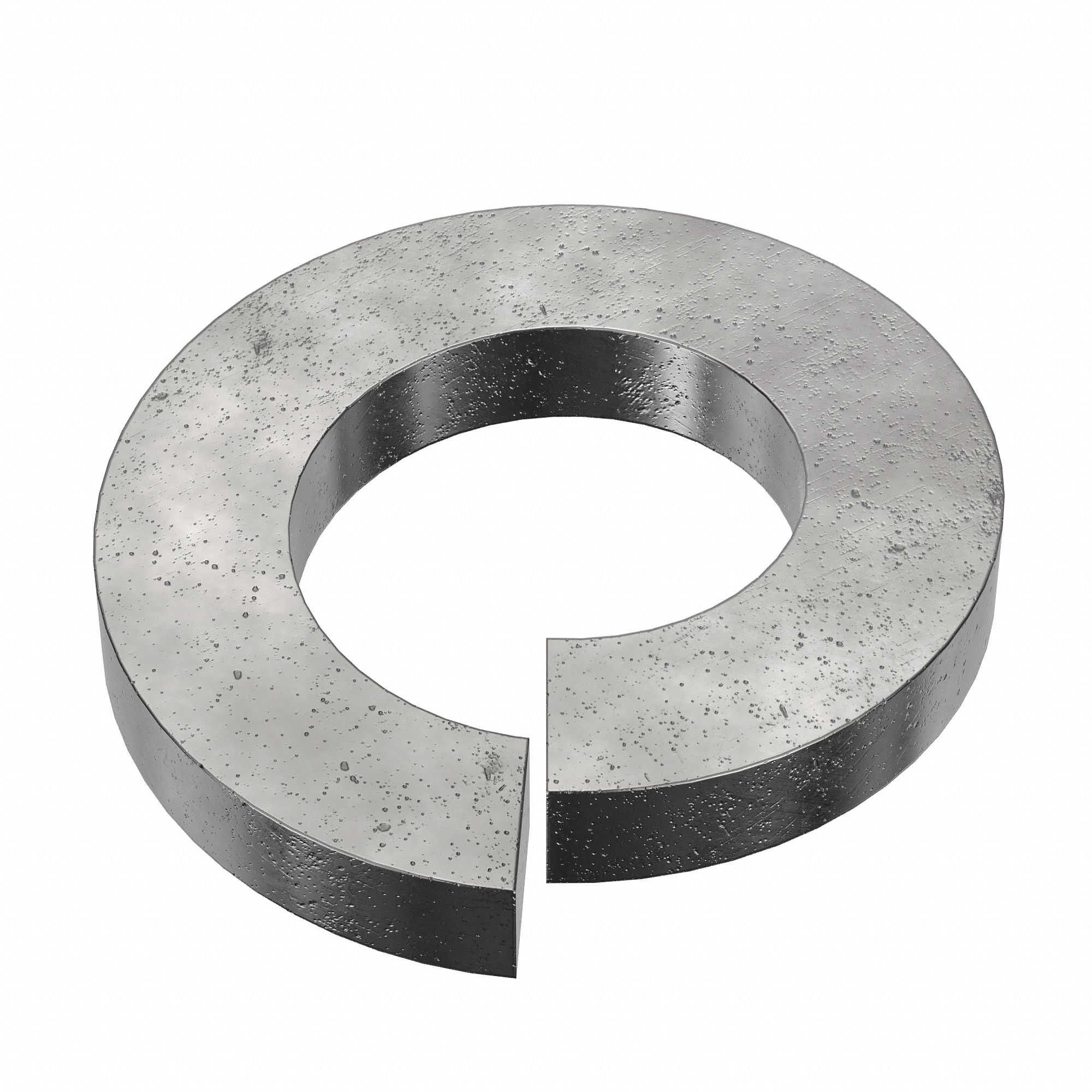 Split Lock Washer: Case Hardened, Black Oxide, Steel, 7/16 in Screw Sz, 7/64 in Max Thick, 25 PK